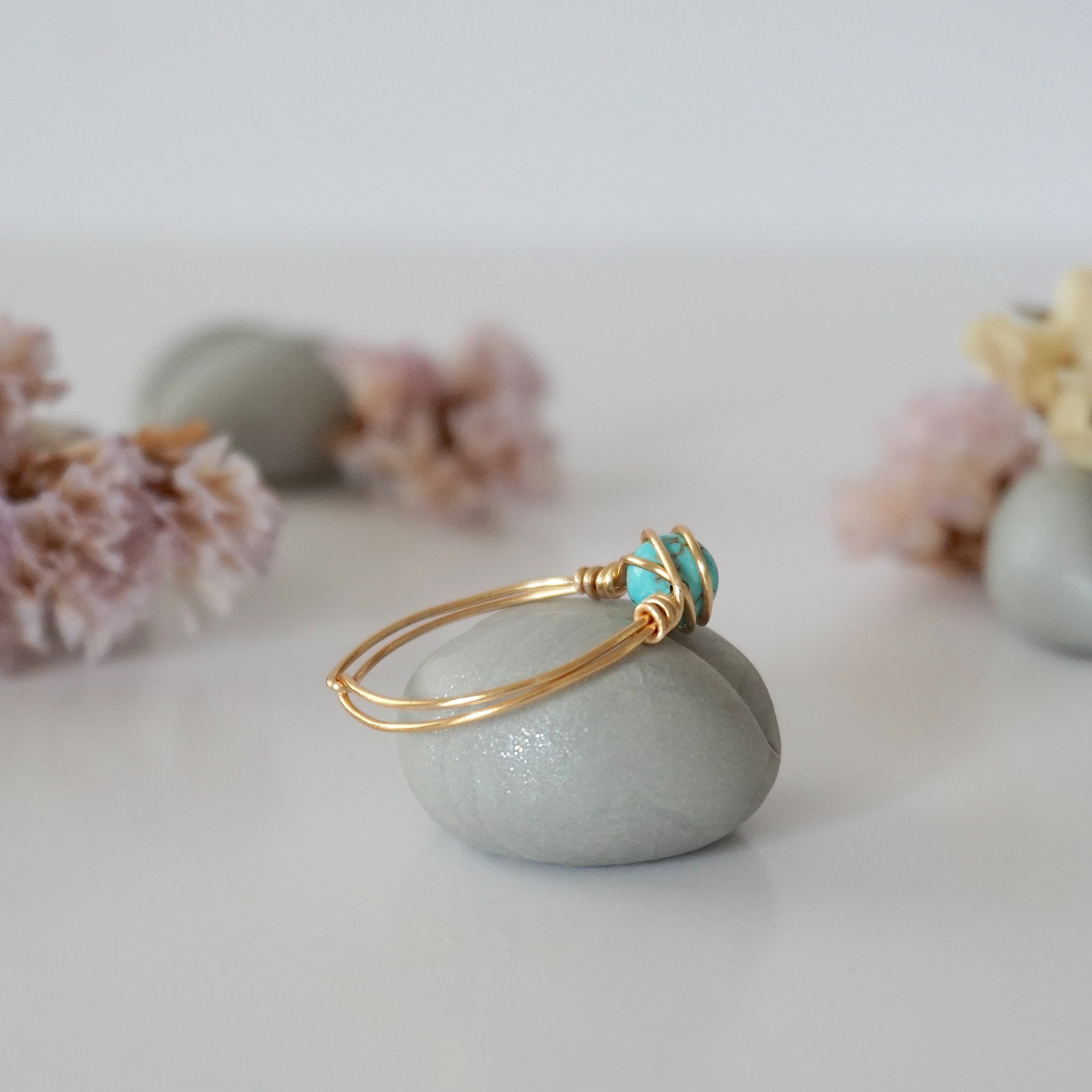 Turquoise Birthstone Ring - Elegant & Minimalist Jewelry for Women | Perfect Gift for Birthdays, Anniversaries & Special Occasions