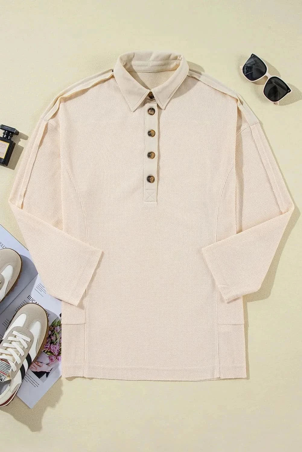 Elegant Sheer Long Sleeve Blouse for Women - Trendy Office & Party Wear - Perfect for Work, Date Night & Special Occasions