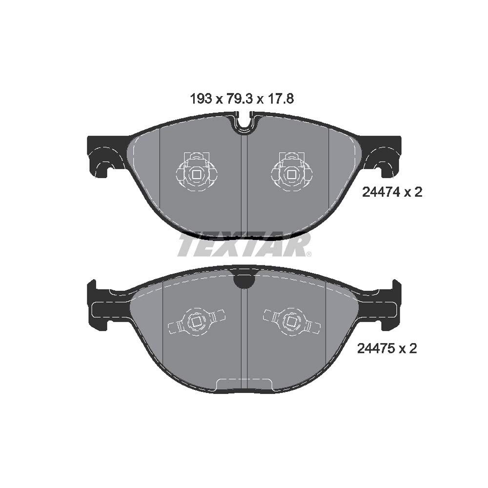 High-Performance 2447401 Disc Brake Pads - Premium Friction Material for Cars, Trucks & SUVs - Perfect for Daily Commuting, Off-Road Adventures & Heavy-Duty Towing