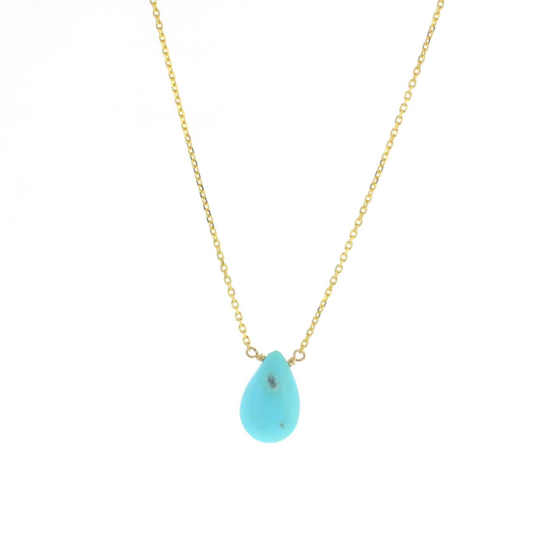 Elegant Mila Turquoise Drop Necklace for Women | Handmade Boho Jewelry | Perfect for Casual Wear, Weddings & Special Occasions