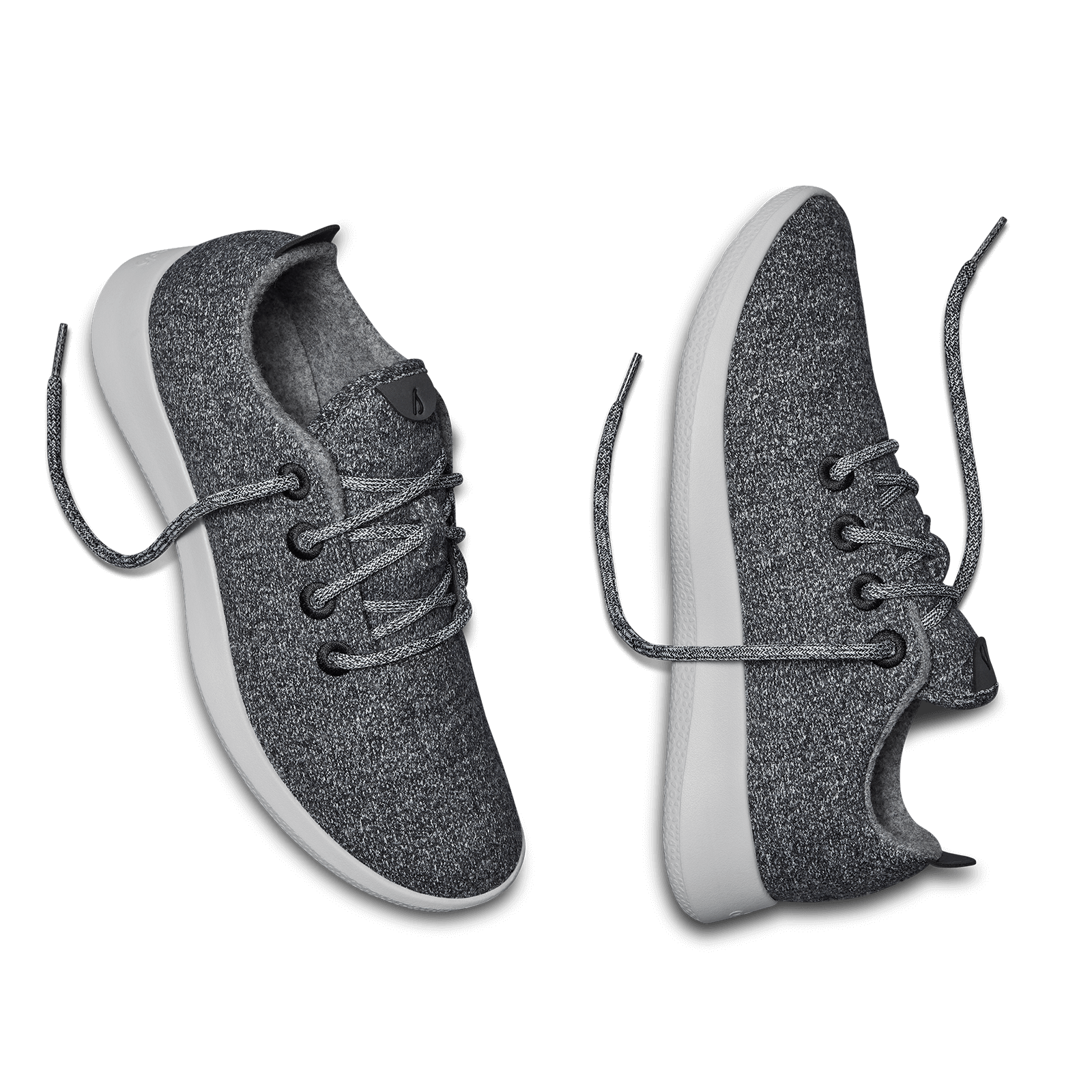 Men's Wool Runner Sneakers - Natural Grey with Light Grey Sole | Comfortable & Breathable for Walking, Running & Casual Wear