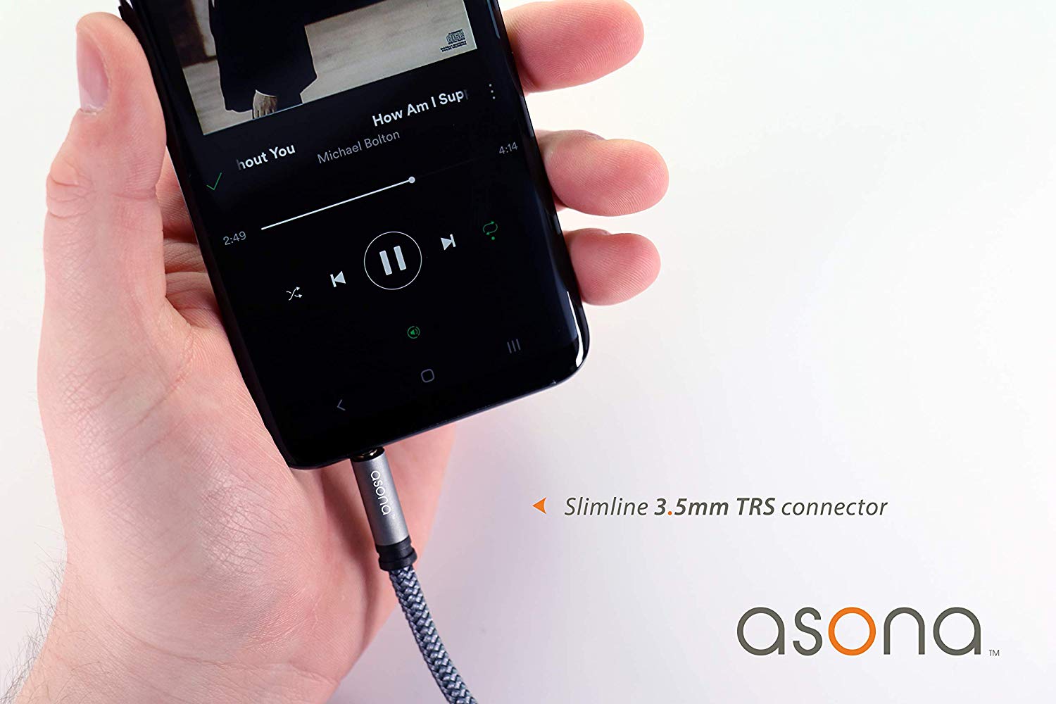 Asona 3.5mm to 2x RCA Audio Splitter Cable - High Quality Stereo Y Adapter for Home Theater, Car Audio & Speaker Systems