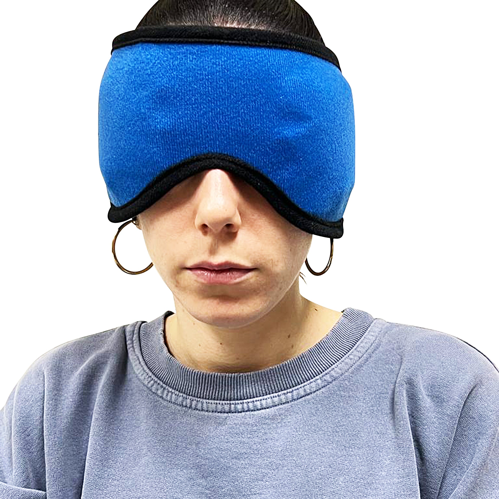 CryoPro Cooling Headache Relief Mask - Migraine & Tension Relief Gel Eye Mask for Stress & Sleep - Perfect for Travel, Work & Home Use