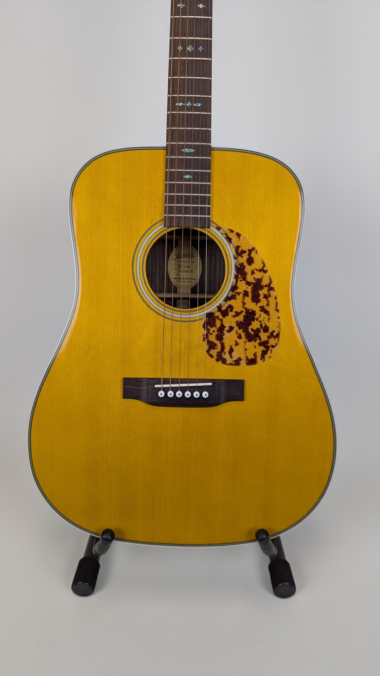 Blueridge BR 160 Historic Series Dreadnought Acoustic Guitar - Natural Finish (SN: 24020030) | Perfect for Beginners, Professionals & Live Performances