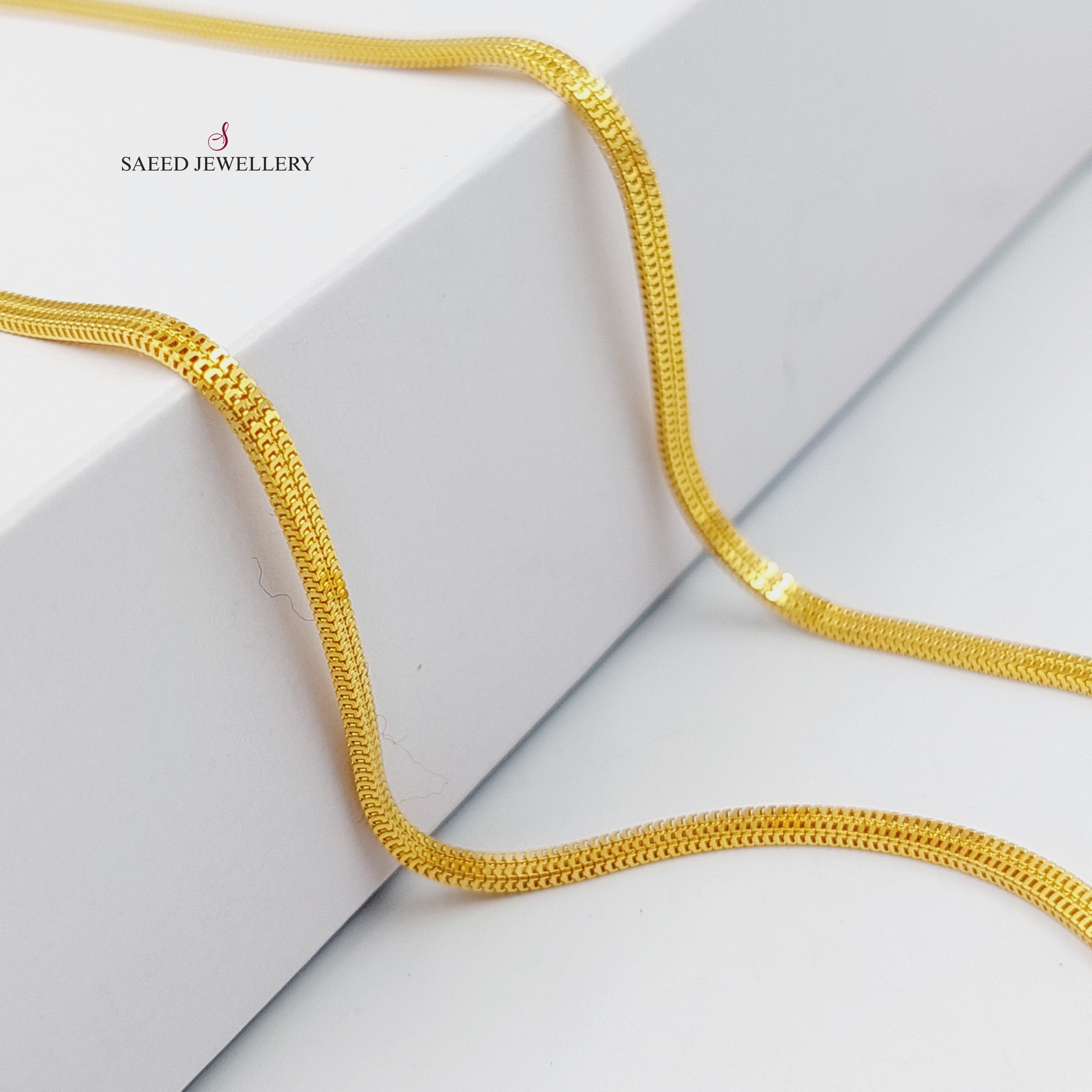 2.5mm Flat Necklace Chain for Women - Dainty Gold & Silver Jewelry - Perfect for Layering, Pendants & Everyday Wear