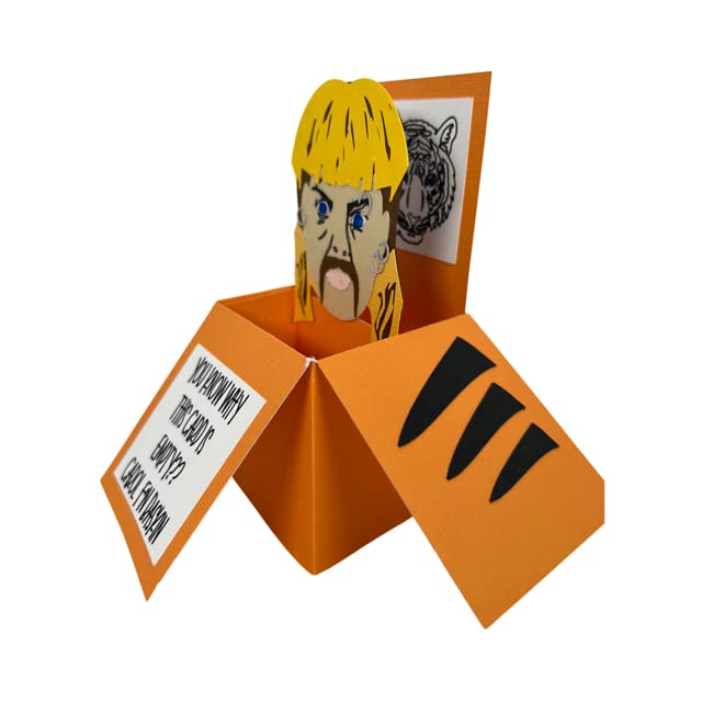 Joe Exotic Tiger King Pop-Up Greeting Card - Unique Birthday & Special Occasion Gift for Animal Lovers - Perfect for Parties, Celebrations & Collector Displays
