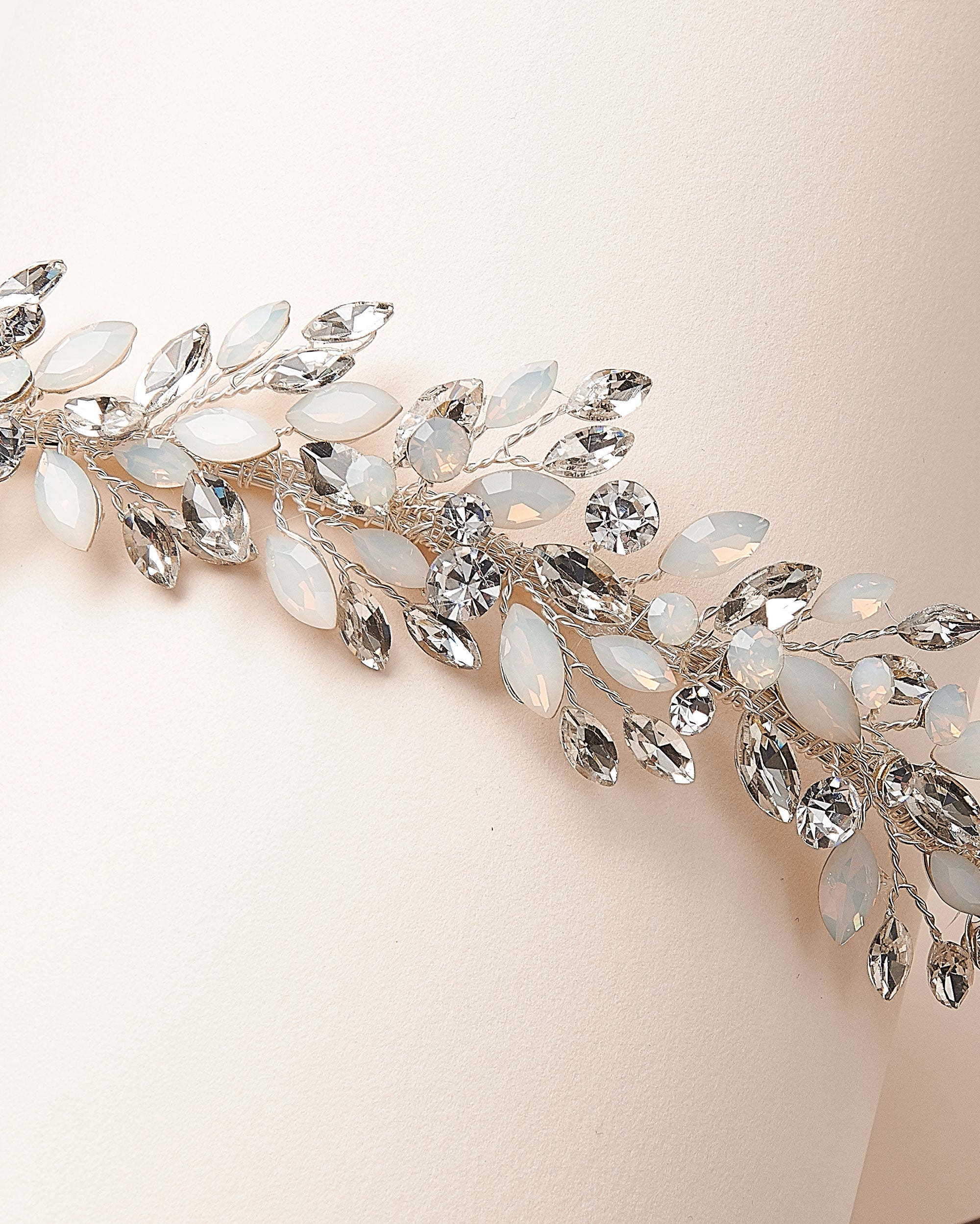 Anastasia Opal Headband for Women - Elegant Crystal Hair Accessory for Weddings, Parties & Special Occasions