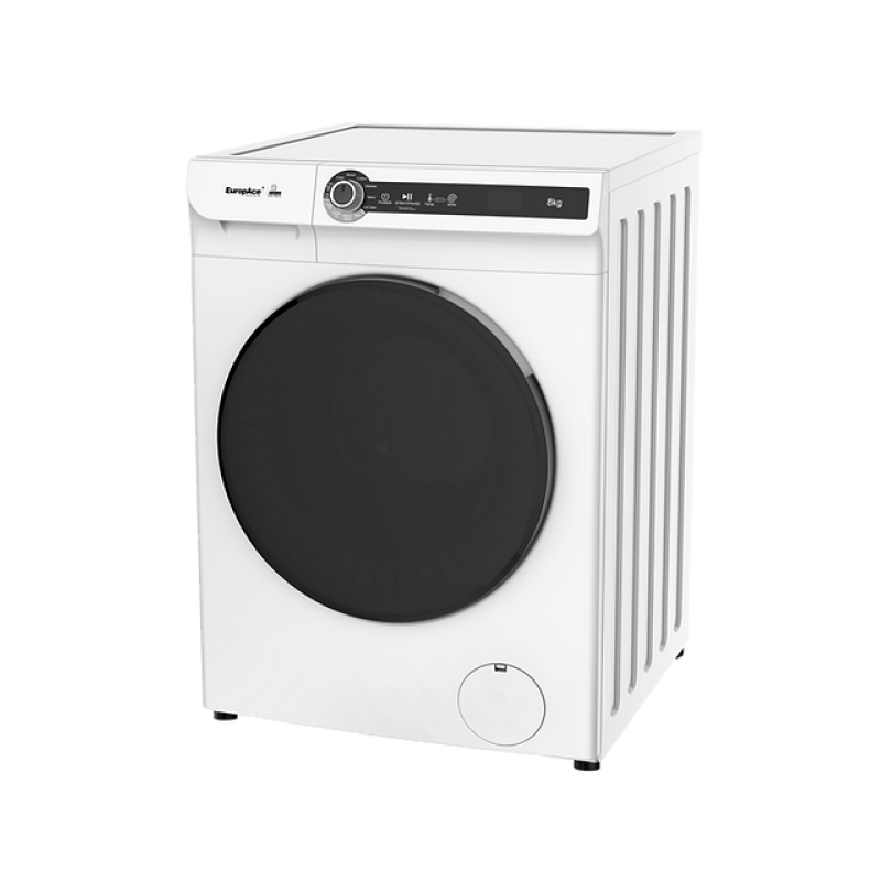 Europace EFW7801Y 8Kg 3D Steam Front Load Washer & EDY8801YWH Heat Pump Dryer Combo - Perfect for Small Laundry Rooms & Energy-Efficient Home Use