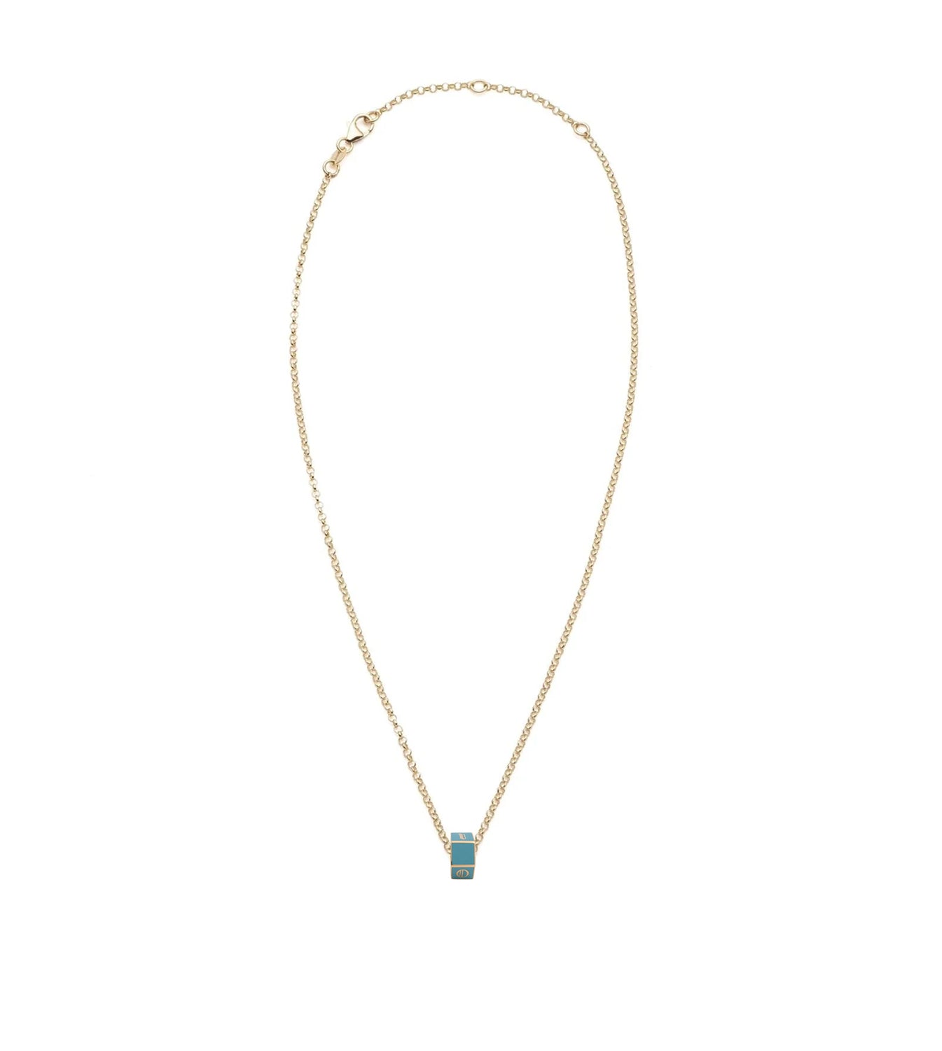 Custom Faceted Heartbeat Pendant Necklace - Aqua Blue Crystal Drop Jewelry for Women, Gift for Her, Valentine's Day, Anniversary & Special Occasions