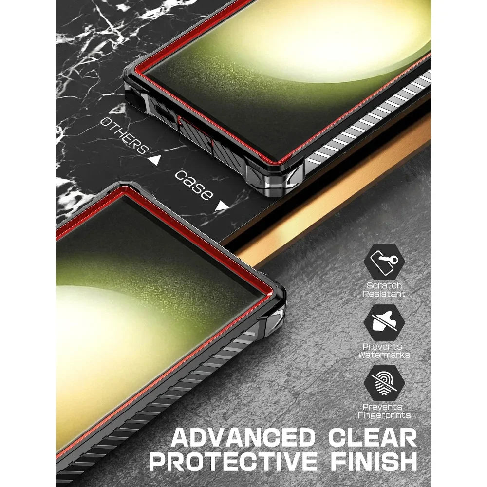 Samsung Galaxy S25 Ultra Phone Case with Belt Clip & MagSafe Magnetic Ring - Secure & Hands-Free for Outdoor, Work & Travel