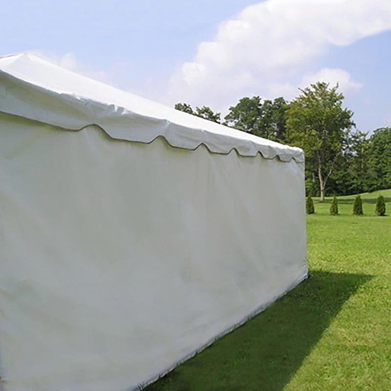 8' x 30' White Heavy Duty Polyethylene Tent Sidewall for Party & Canopy Tents - Waterproof, Durable Shelter for Outdoor Events, Weddings & Camping