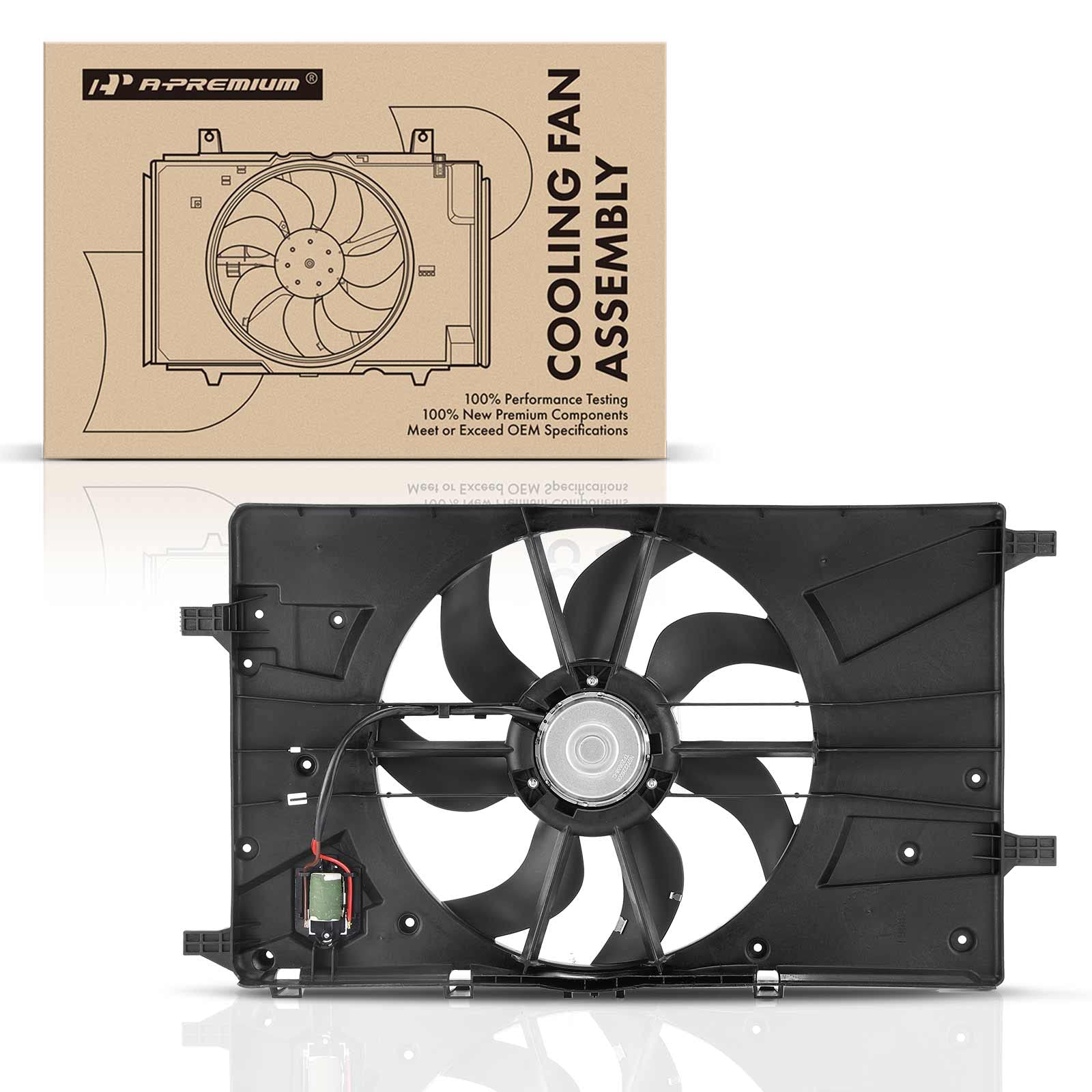 High-Performance Engine Radiator Cooling Fan Assembly for Chevrolet Cruze 2011-2016, Cruze Limited 2016 & Buick Verano 2012-2017 - Direct Replacement for OEM# 13427161 - Perfect for Overheating Prevention & Summer Driving