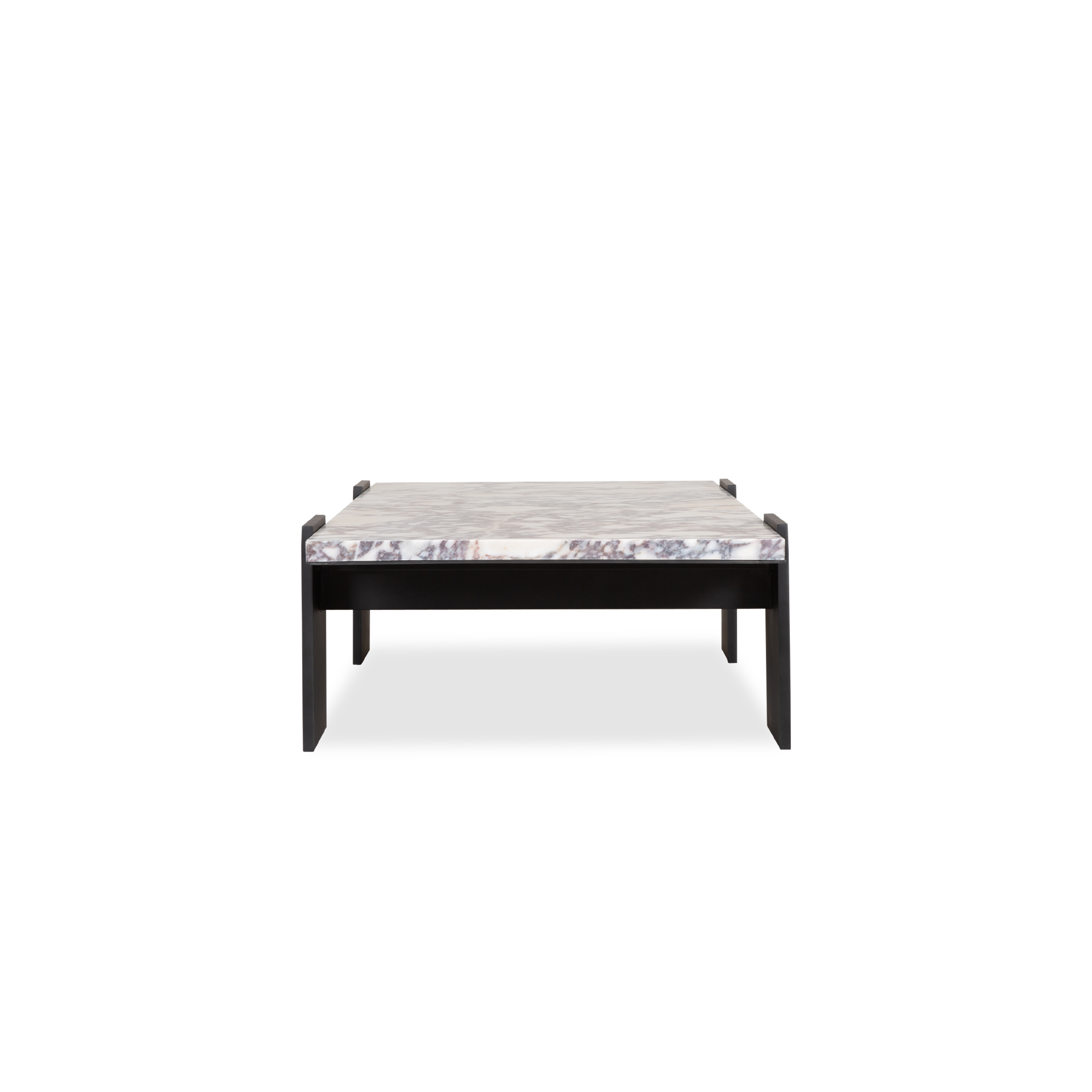 Modern Glass Beam Coffee Table - Mid-Century Style Living Room Center Table for Small Spaces - Perfect for Apartments, Condos & Cozy Homes