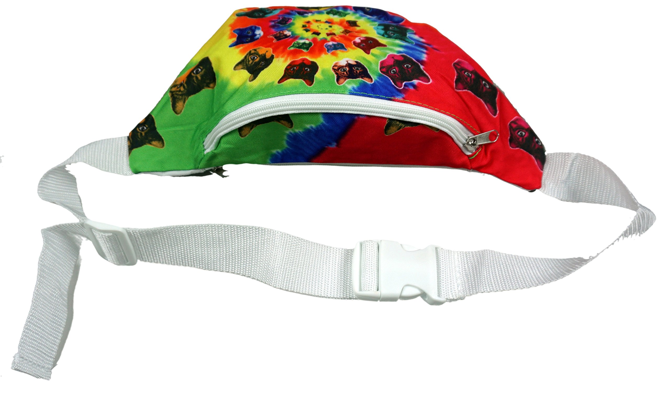 Funny 3D Cat Fanny Pack for Women & Men - Cute Cat Lover Waist Bag for Hiking, Travel & Festivals