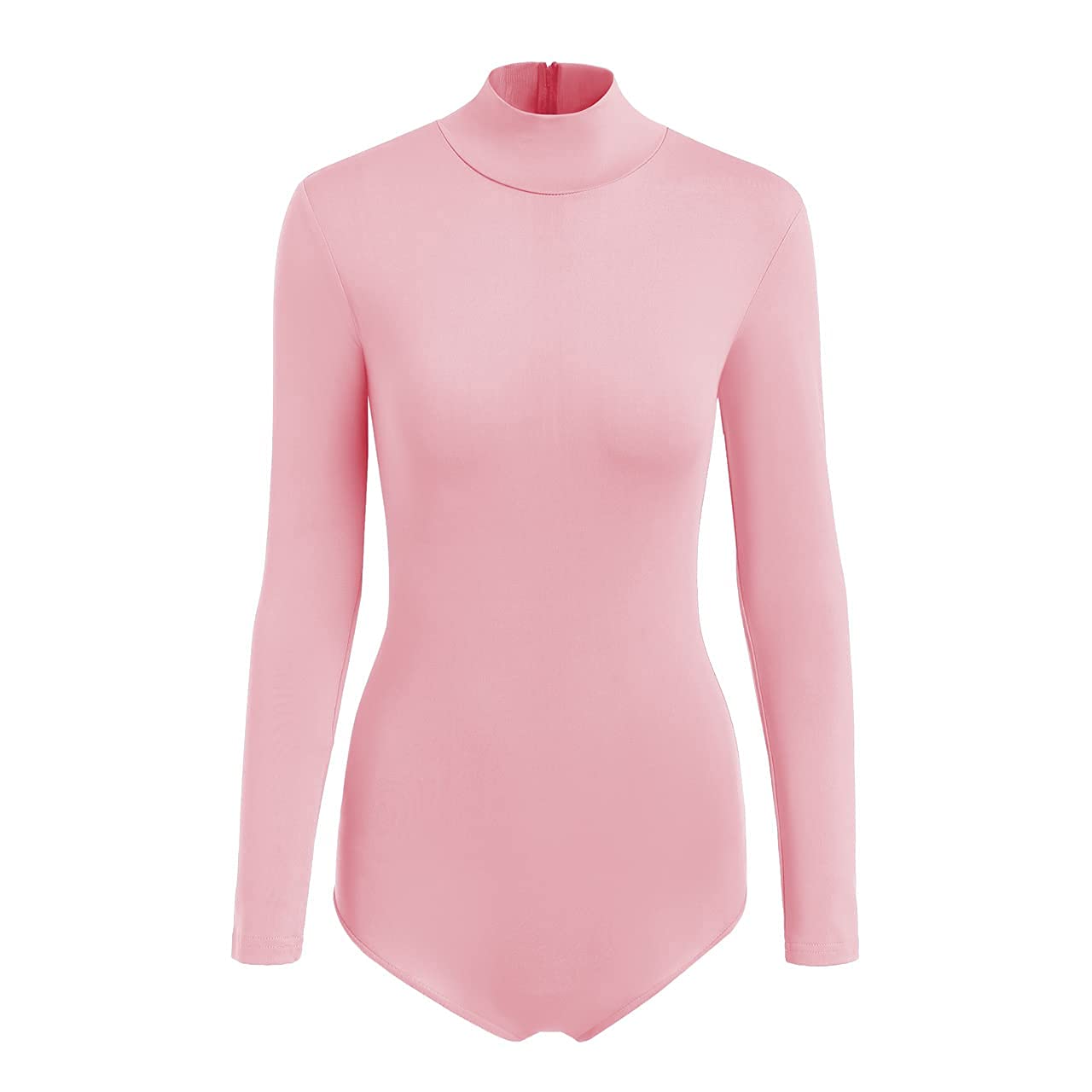 SUPRNOWA Women's Long Sleeve Turtleneck Leotard - Stretchy Spandex Dance Bodysuit for Ballet, Yoga & Workout - Perfect for Dance Class, Gym & Fitness Training