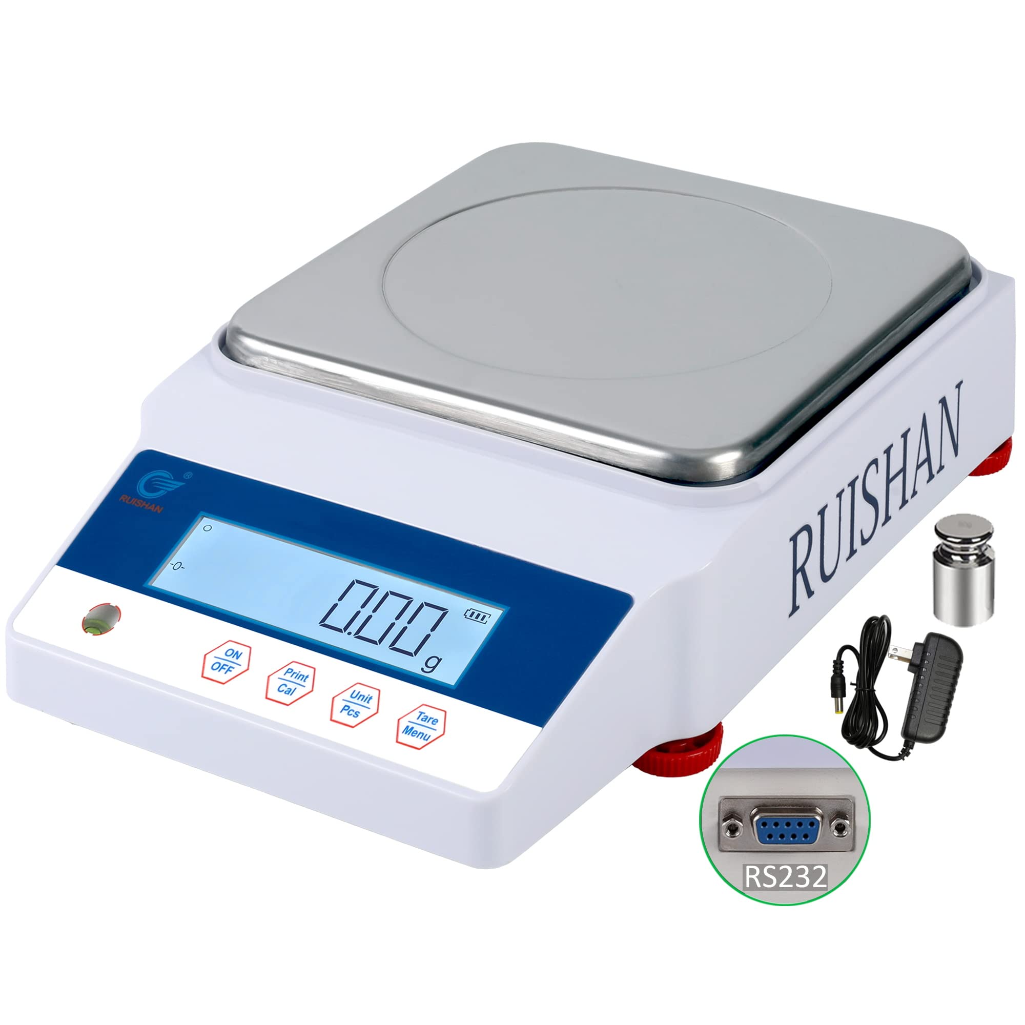 1000g x 0.01g Precision Digital Analytical Balance - High Accuracy Lab Scale for Jewelry, Gold, Scientific & Kitchen Use | Perfect for Laboratory, Industrial & Business Applications | Ideal for Weighing Chemicals, Precious Metals & Food Ingredients