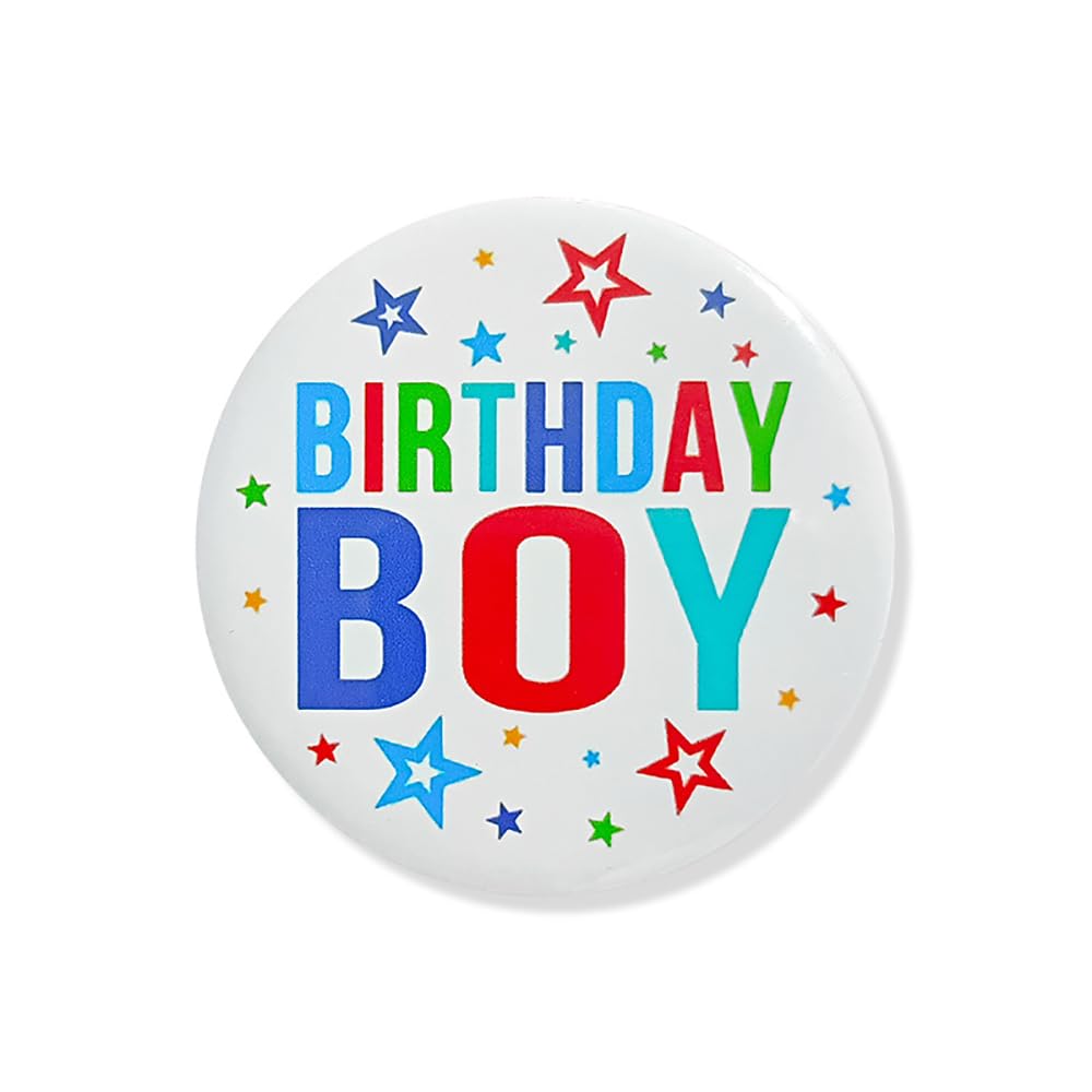 Birthday Button Pins for Girls and Boys - Fun Lapel Pin Brooch for Birthday Party Costume Accessory - Perfect for Daughter, Son, and Kids Celebrations - Great for Birthday Outfits, School Events, and Family Gatherings