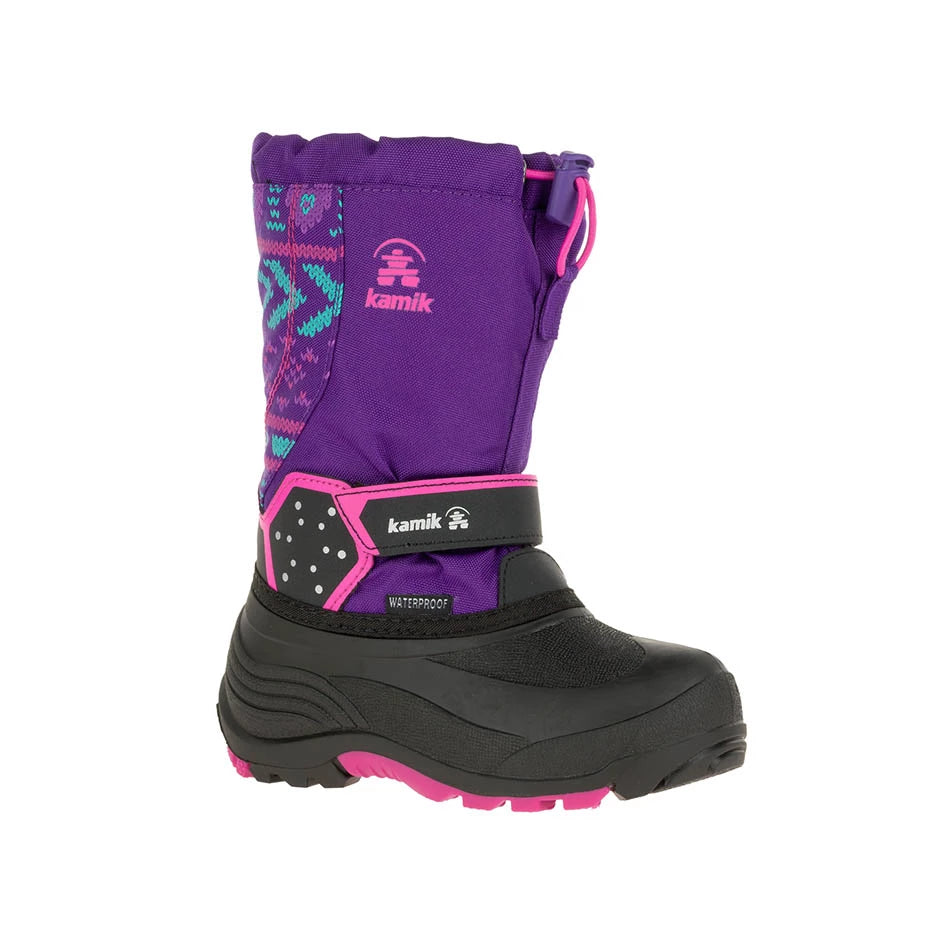 Kamik Women's Purple Icetrack Snow Boots - Waterproof Winter Boots for Women, Cold Weather & Snowy Conditions - Perfect for Hiking, Walking & Outdoor Activities