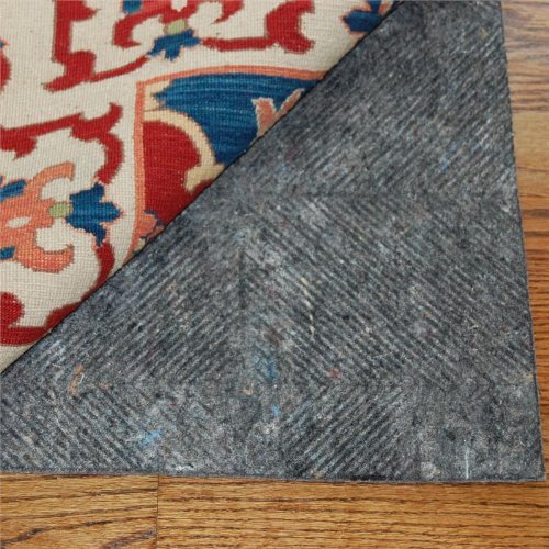 9' Round Durahold Plus(TM) Non-Slip Felt and Rubber Rug Pad for Hardwood Floors - Includes RPFL (TM) Rug Care Guide - Perfect for Living Room, Bedroom & High Traffic Areas