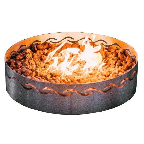 Fire Surfer Outdoor Fire Pit - Portable & Durable Steel Fire Bowl for Backyard, Camping, and Beach Bonfires - Perfect for Roasting Marshmallows & Relaxing Under the Stars