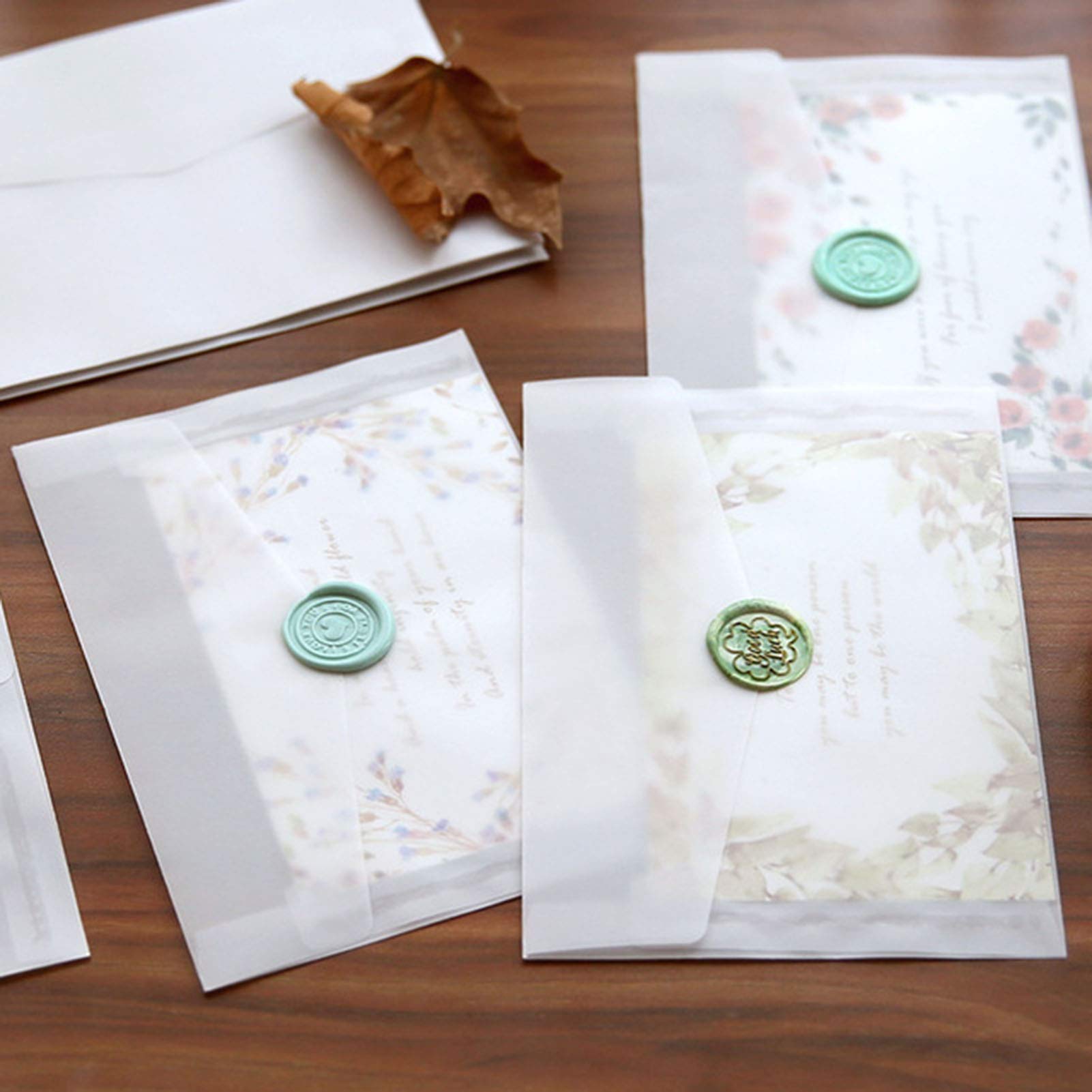 Elegant White Translucent Wedding Invitation Envelopes - 50 Pack 4.9x6.89 Inch Window Envelopes for Greeting Cards, Party Invitations, Birthday Cards & Postcards - Perfect for Formal Events, Holiday Mailings & Special Occasions