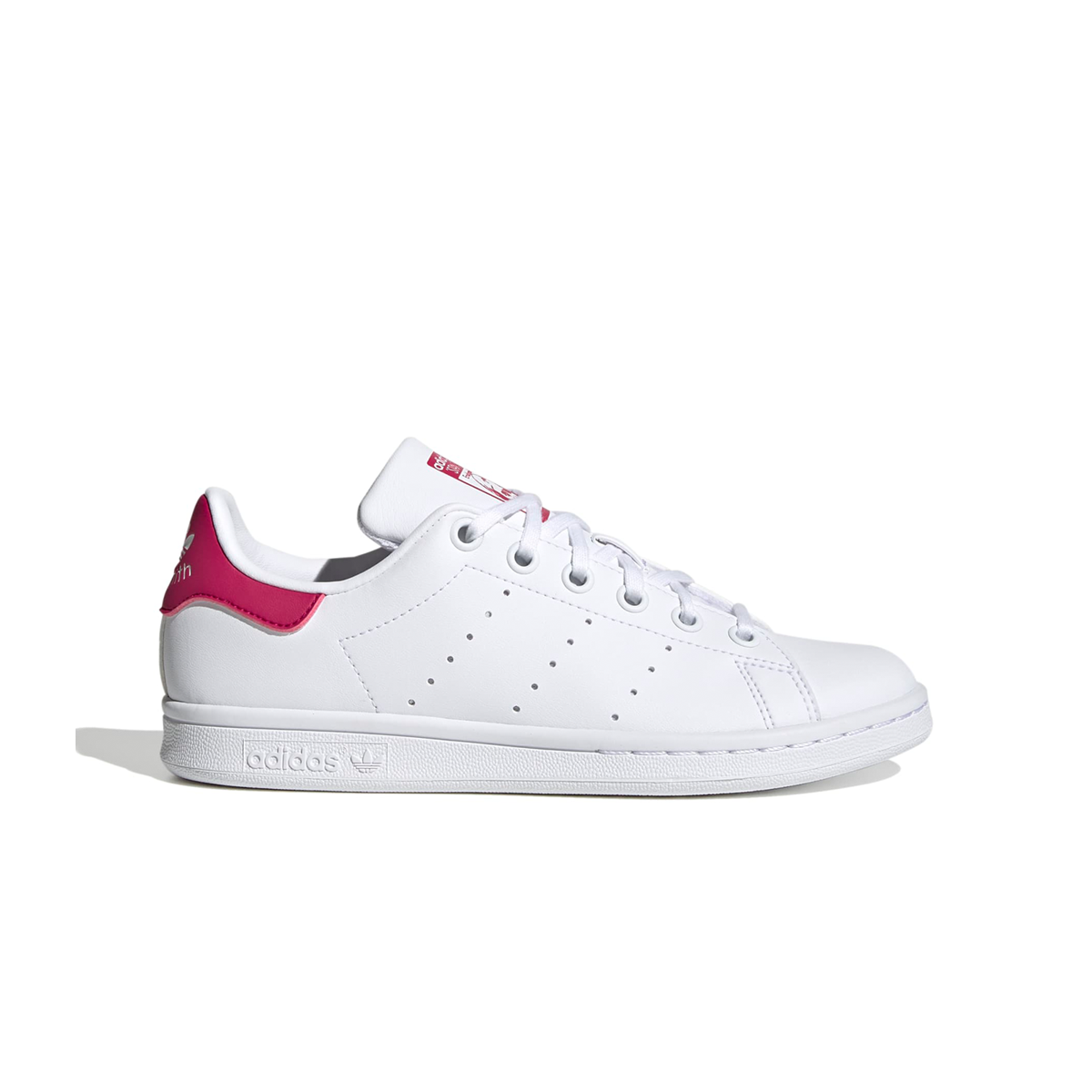 Stan Smith Kids Sneakers - White & Bold Pink - Comfortable & Stylish Shoes for Boys & Girls | Perfect for School, Play & Everyday Wear