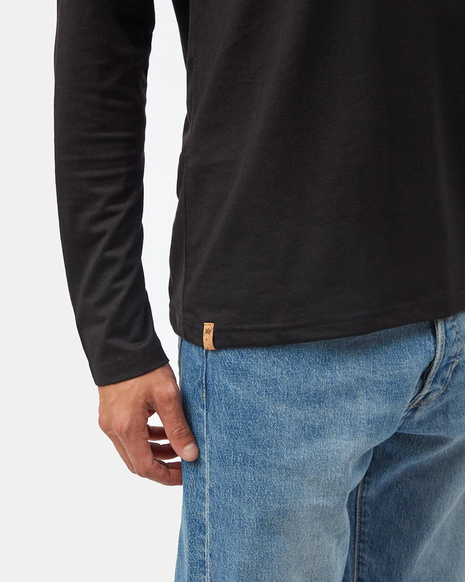 Classic Men's Henley Long Sleeve Shirt - Comfortable Cotton Casual Wear for Everyday & Outdoor Activities