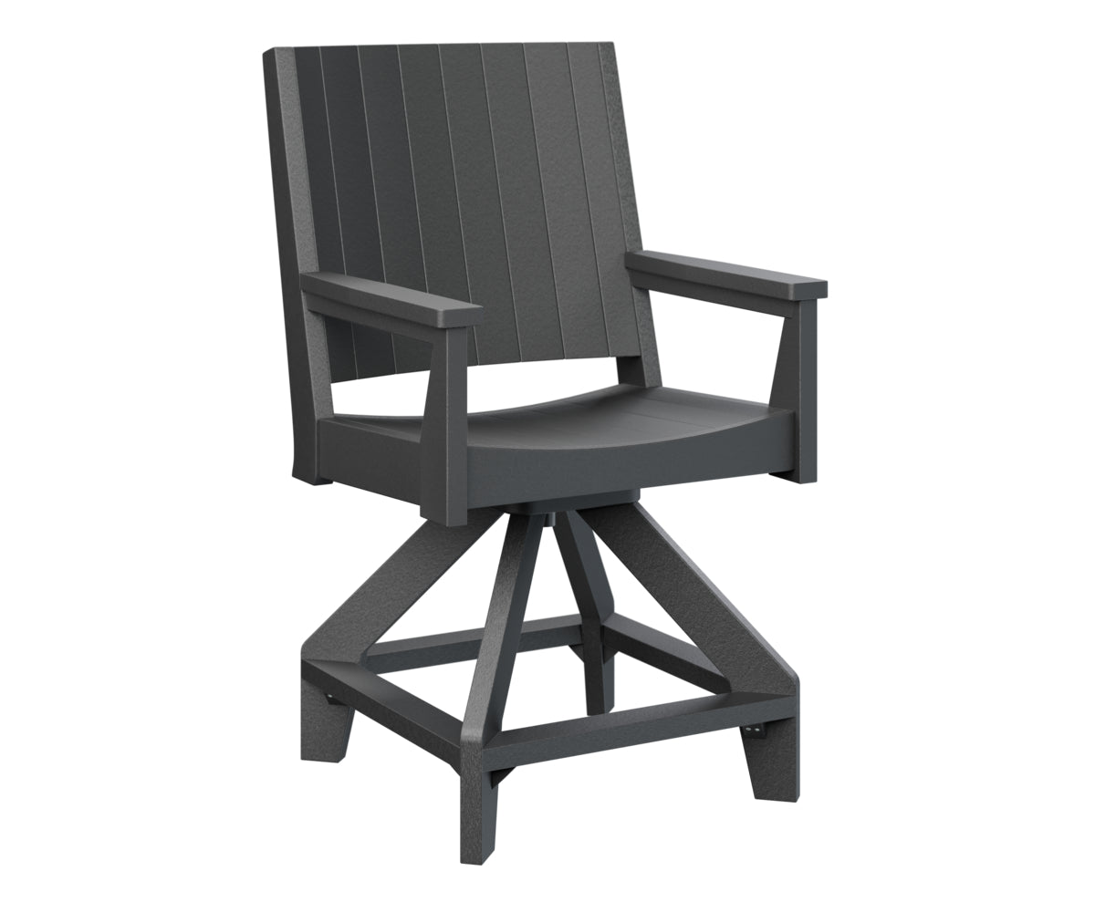 Berlin Gardens Mayhew Swivel Bar Stool - Adjustable Height Counter Chair for Kitchen Island, Breakfast Bar & Home Pub Use