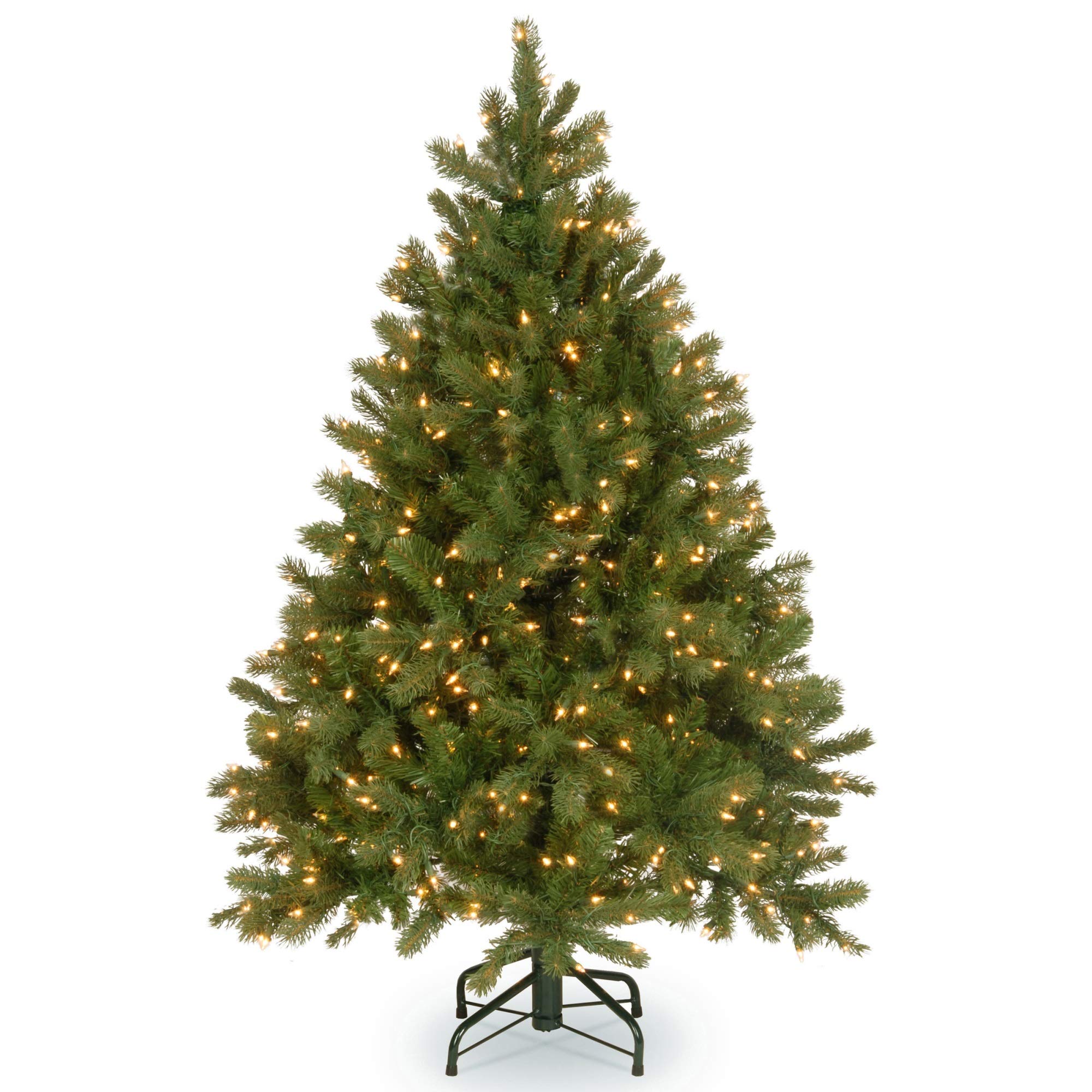 Premium 4.5 ft Pre-Lit Douglas Fir Christmas Tree with Dual Color LED Lights - Perfect for Home, Office & Holiday Decorations