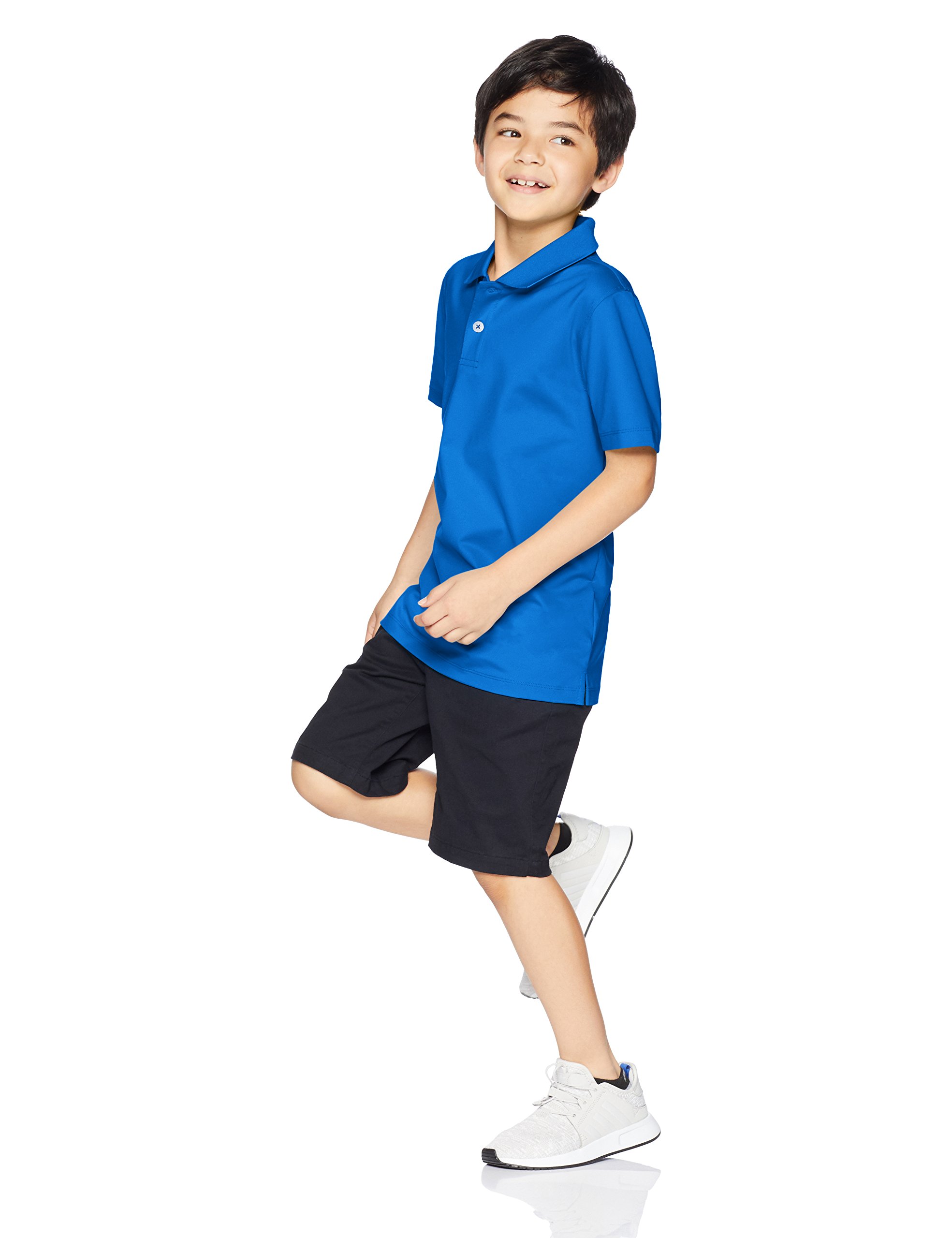Amazon Essentials Boys & Toddlers' Active Performance Polo Shirts - 2 Pack, Breathable & Comfortable for Playtime, School & Outdoor Activities