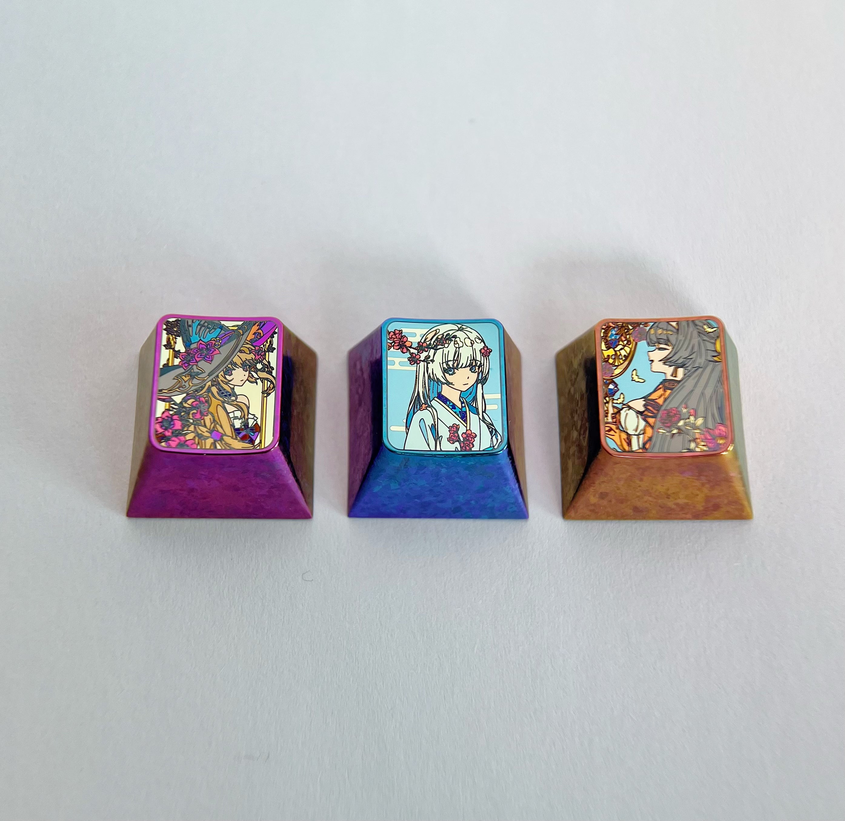 Honkai: Star Rail Titanium Alloy Custom Keycaps - Anime Game Character Themed Mechanical Keyboard Accessories for Gaming PC Setup & Collectors