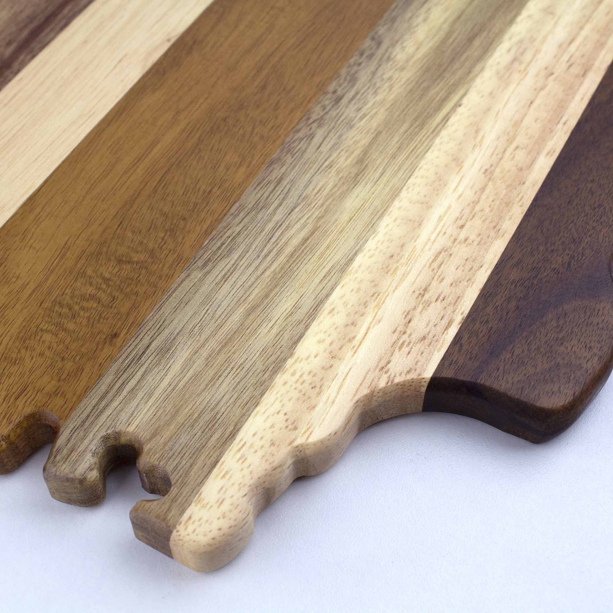 Rock & Branch® Shiplap Series Washington Cutting Board - Premium Wooden Chopping Board for Kitchen, Butcher Block, Cheese & Charcuterie Serving - Perfect for Home Cooking, Entertaining & Gift Giving