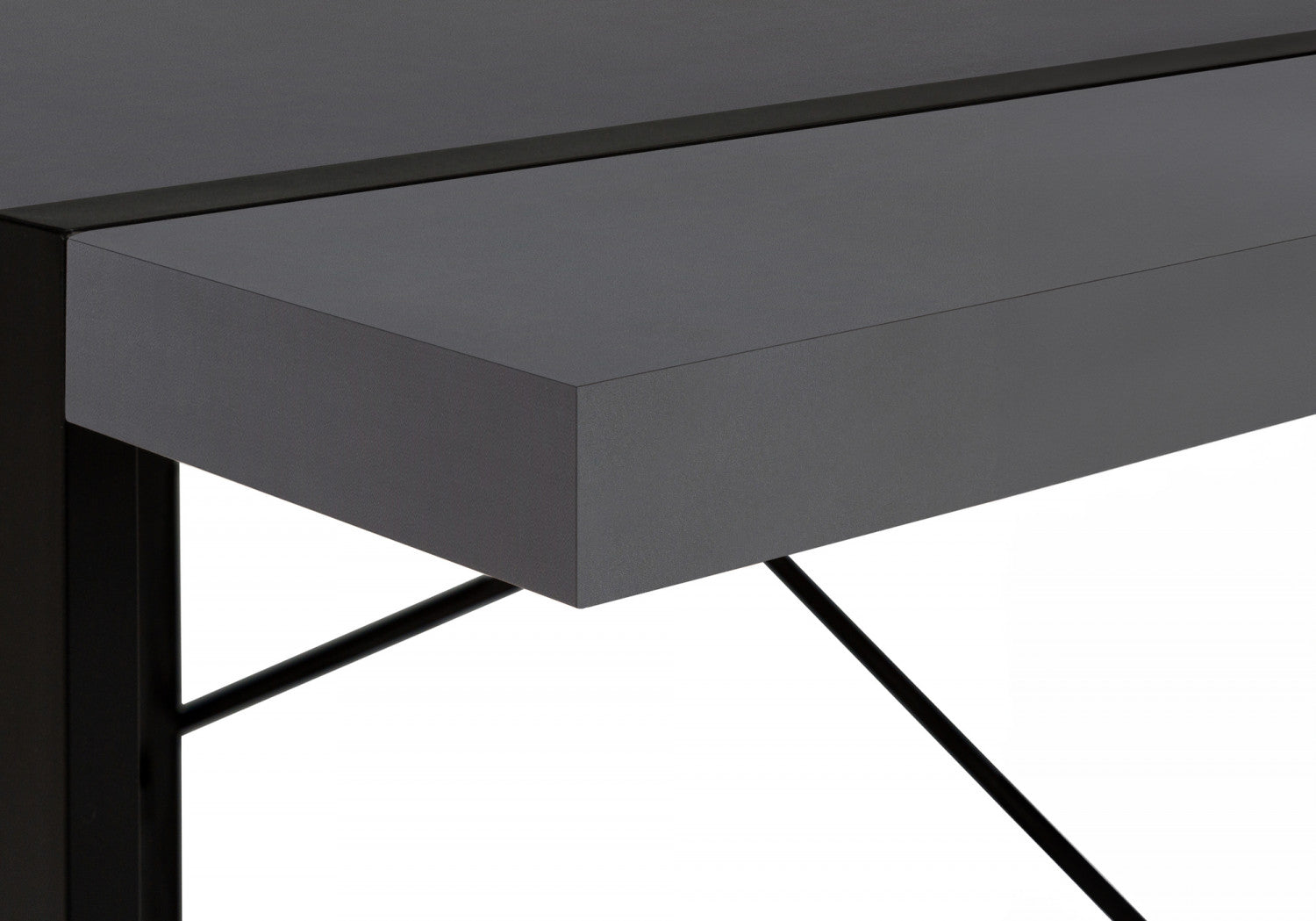 Modern Grey Dray Desk - Stylish & Functional Home Office Desk for Remote Work & Study | Perfect for Small Spaces & Minimalist Decor