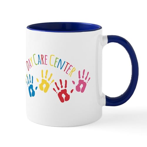 White/Navy Inside - Day Care Center Mugs