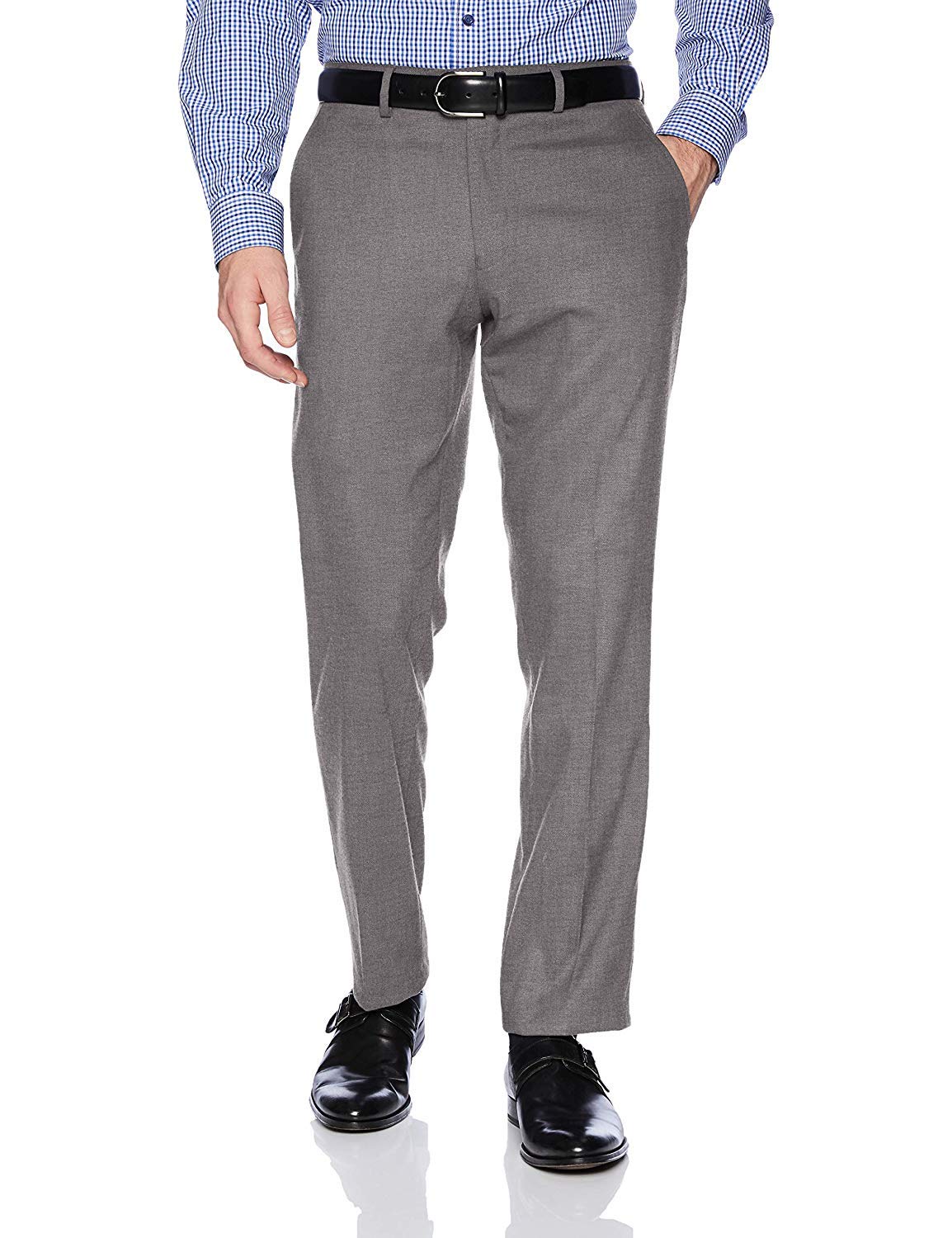 Men's Portly Fit Single Breasted Two-Piece Solid Suit Set for Business, Weddings & Formal Events - Available in Multiple Colors