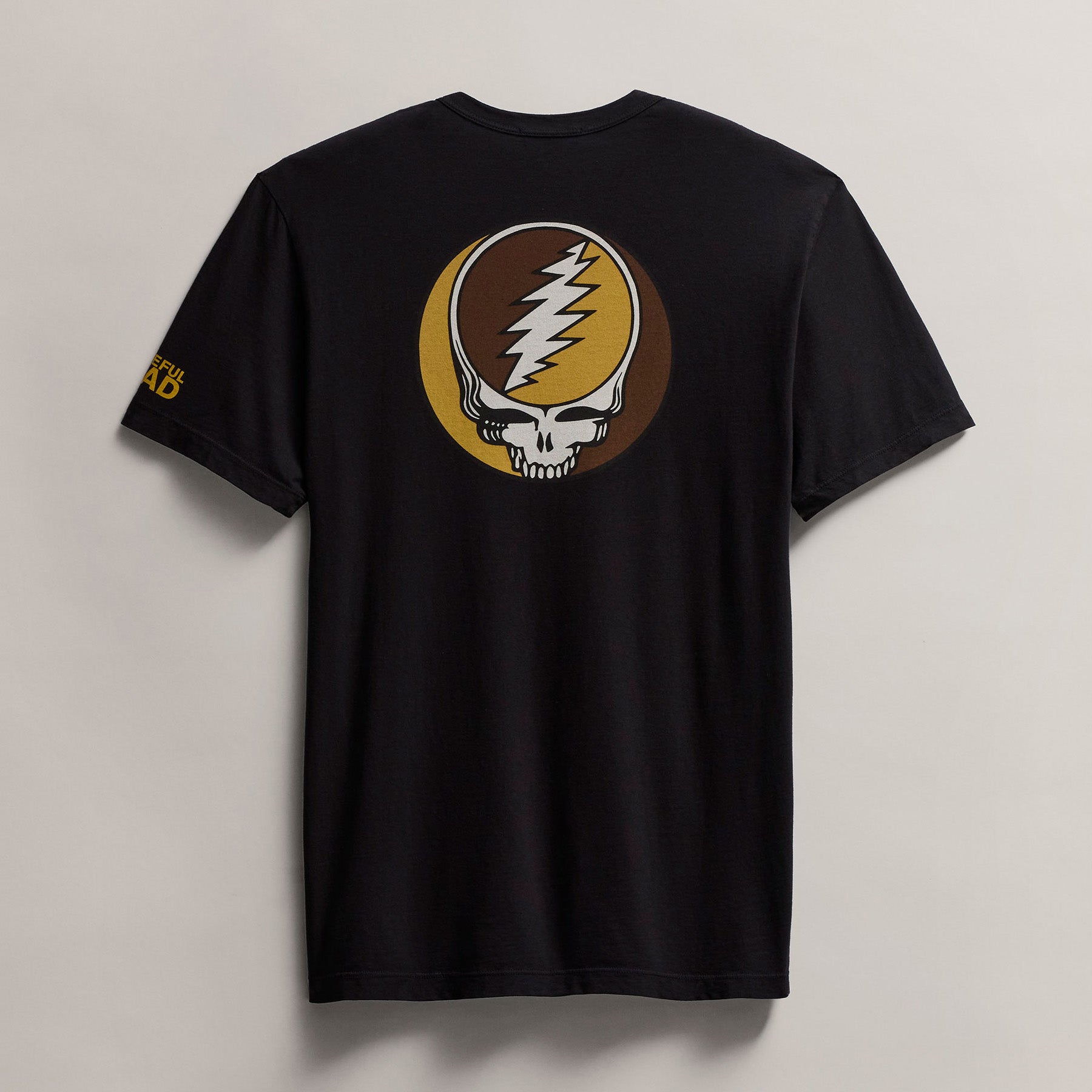 Grateful Dead Men's Short Sleeve T-Shirt - Black with Comet Design | Casual Wear, Concerts & Music Festivals