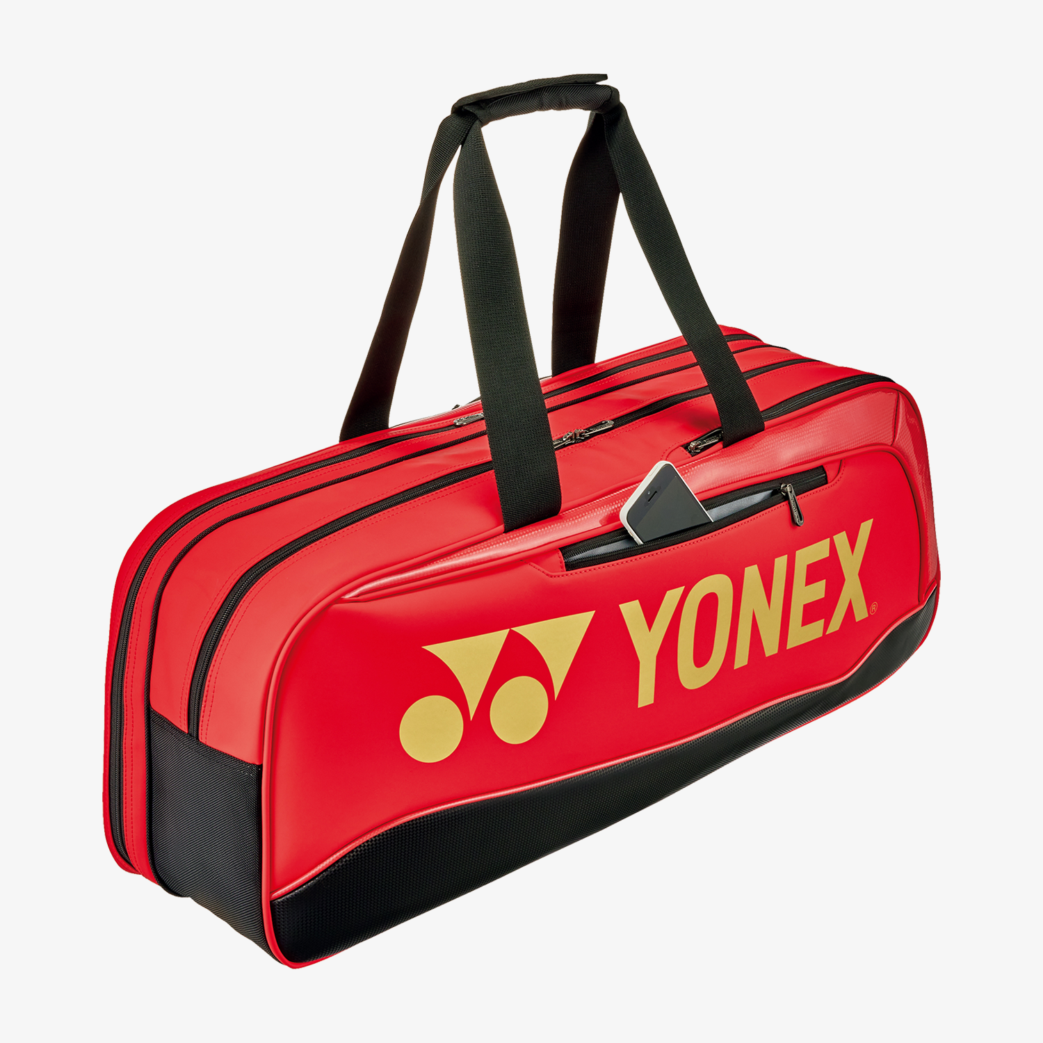 Yonex BAG02531WRBK Expert Tournament Tennis Bag (Red/Black) - Durable Sports Backpack for Tennis Rackets & Gear - Perfect for Tennis Matches, Training & Travel