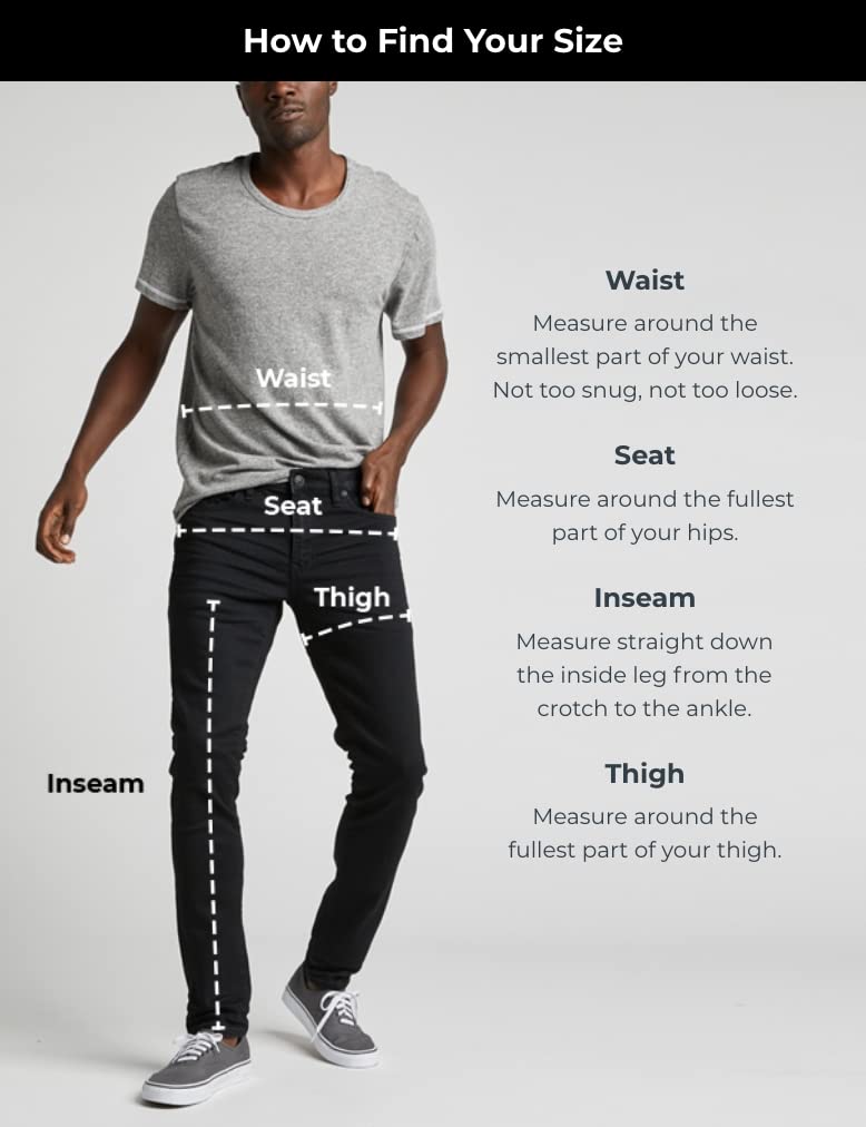 Silver Jeans Co. Men's Eddie Athletic Fit Tapered Leg Jeans - Comfortable Stretch Denim Pants for Casual Wear & Everyday Use