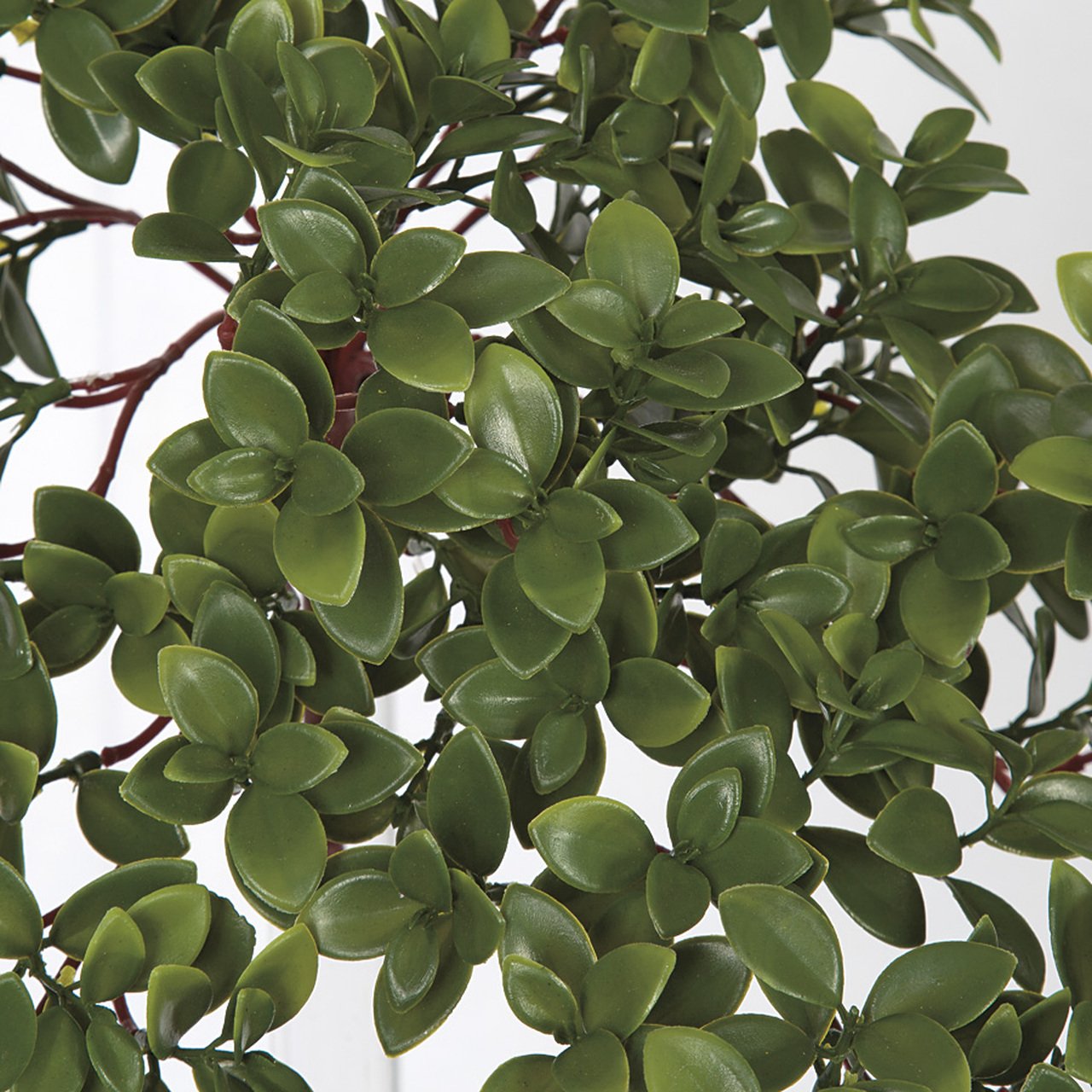 15 UV Resistant Artificial Hanging Nematanthus Leaf Plants - Pack of 12 Green Faux Outdoor Plants for Patio, Balcony & Garden Decor