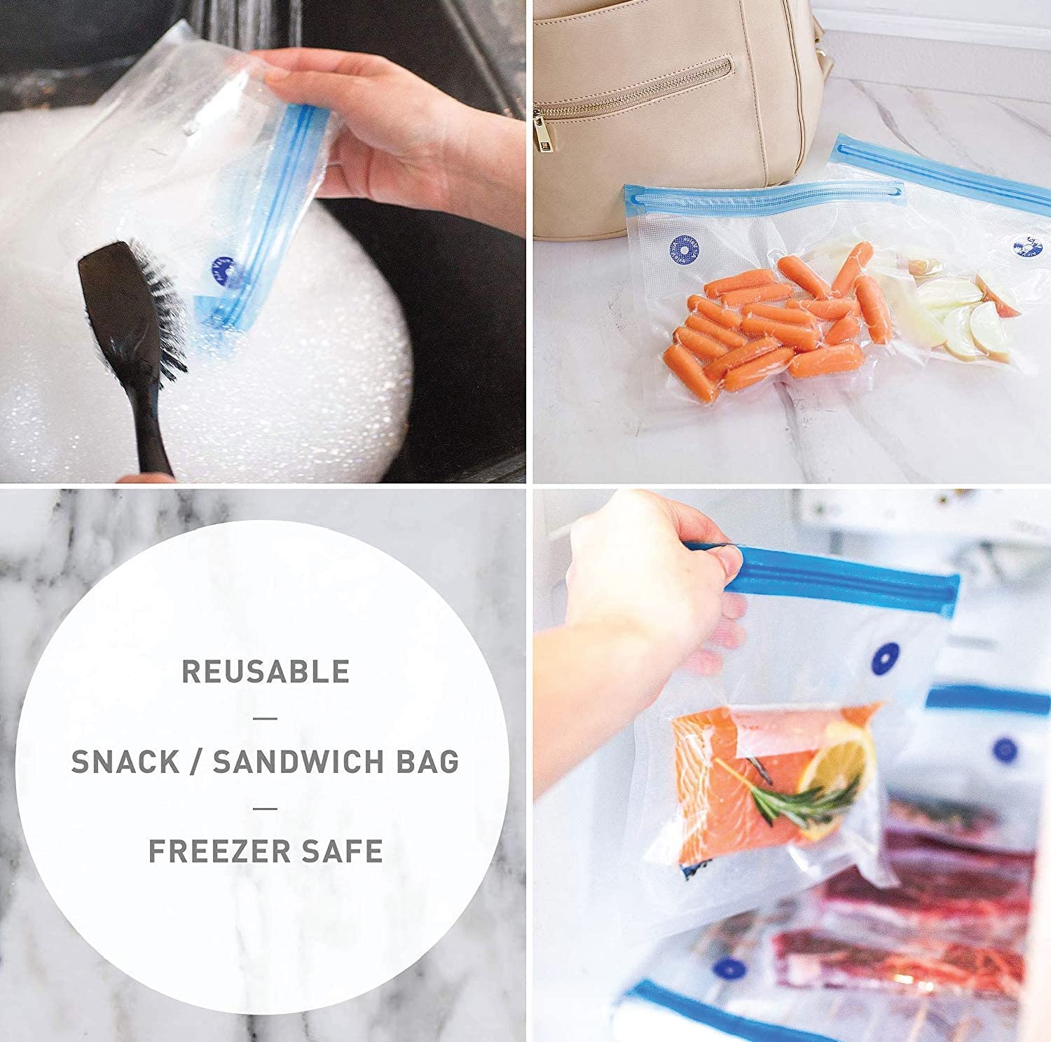 Reusable BPA-Free Sous Vide Bags (20 Pack) - 11