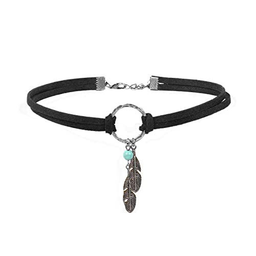 A:black choker neckalce