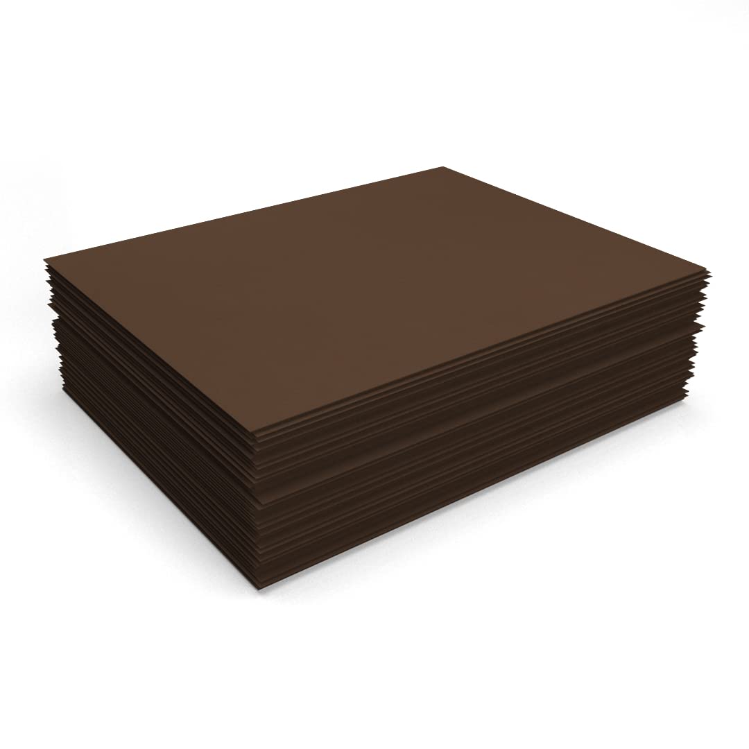 Premium Chocolate Brown Cardstock Paper - 8.5