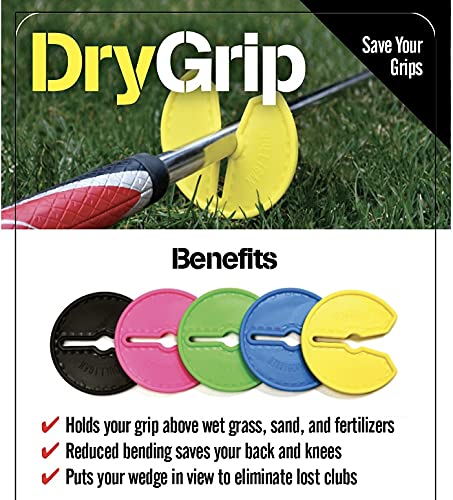 Dry Grip 3 Inch Golf Club Grip Protector - Non-Toxic Chemical Protection, Durable Golf Club Rest for Enhanced Grip & Club Safety, Perfect for Driving Ranges & Home Practice