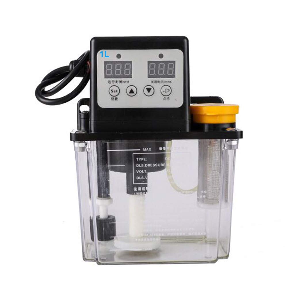 1L Automatic CNC Lubrication Pump - Oil Pump for CNC Engraving & Router Machines | No Digital Display | Perfect for Workshop & Industrial Machinery Maintenance