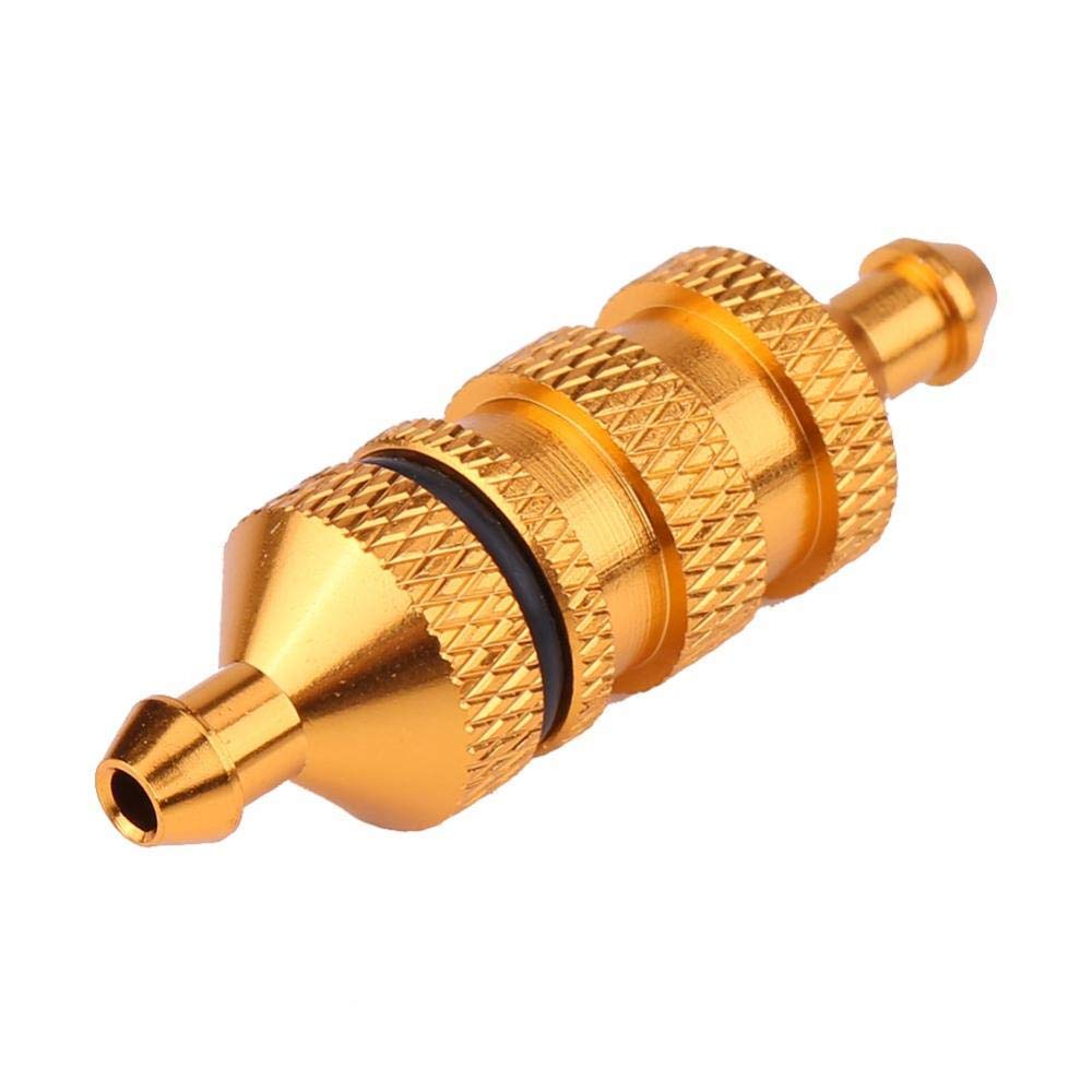Alloy Aluminum RC Oil Fuel Filter for 1/8 & 1/10 Scale RC Crawler Cars - Gold Upgrade Parts | High Performance Model Car Accessories | Perfect for Off-Road Racing & RC Hobby Enthusiasts