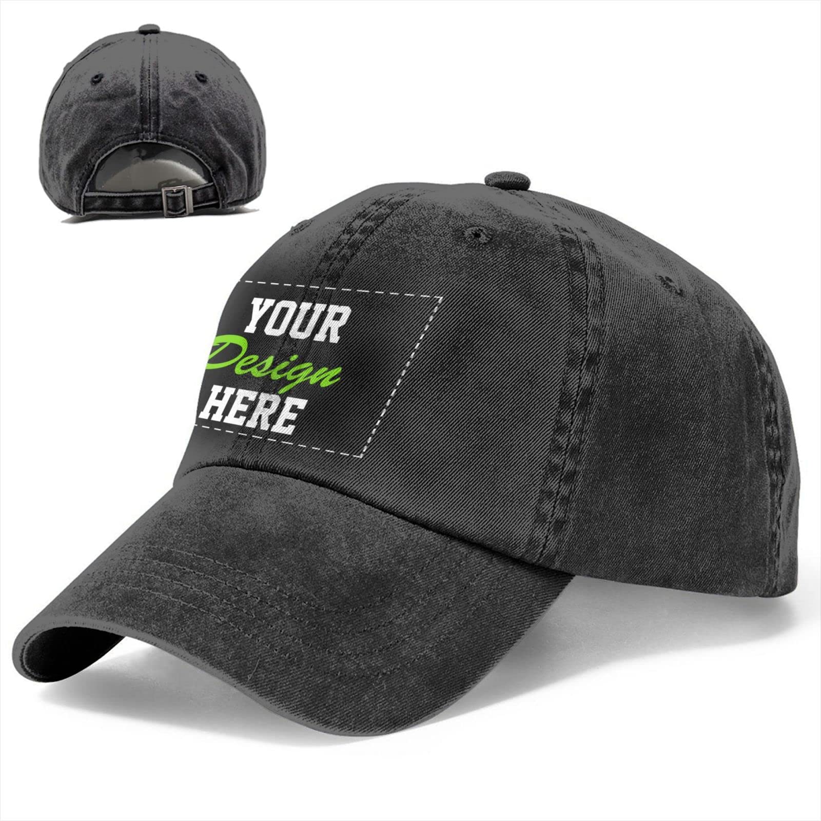 Custom Embroidered Hats with Team Name & Logo - Personalized Cowboy Hats for Men & Women - Design Your Own Customizable Baseball Caps for Sports Teams, Corporate Events & Outdoor Activities