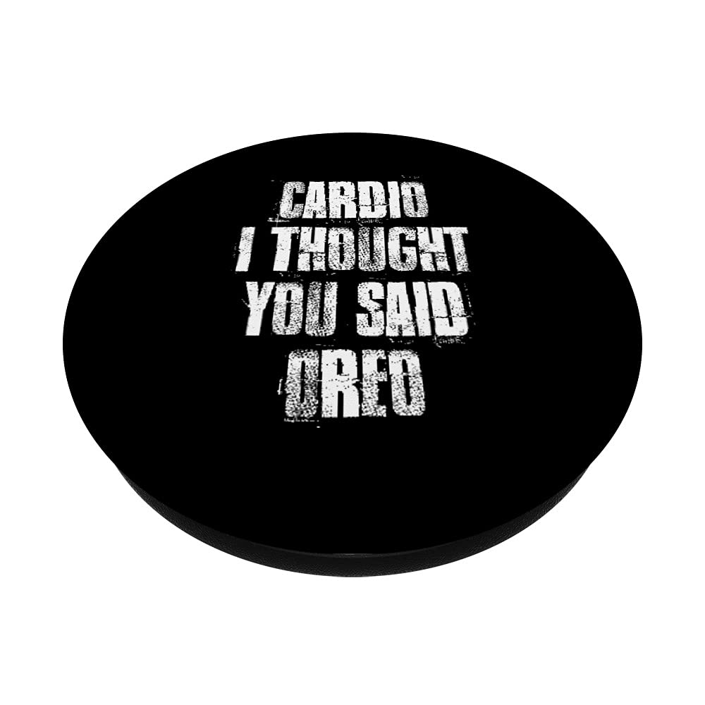 Funny Gym Fitness Workout PopSockets Swappable PopGrip - Phone Grip Stand for iPhone & Android - Perfect for Workouts, Running & Daily Use