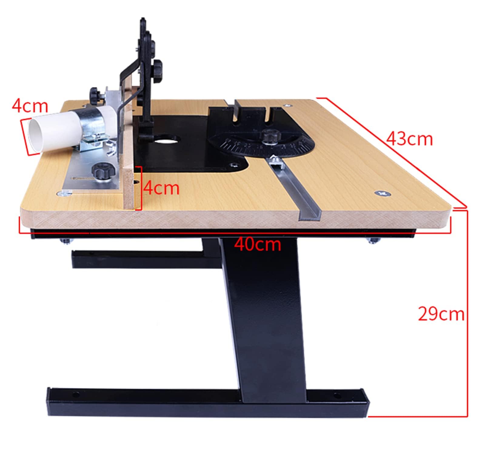 Professional Benchtop Router Table with Stand & Adjustable Fence - Heavy Duty Woodworking Router Table for Precision Wood Routing | Perfect for DIY Projects, Cabinet Making & Furniture Crafting