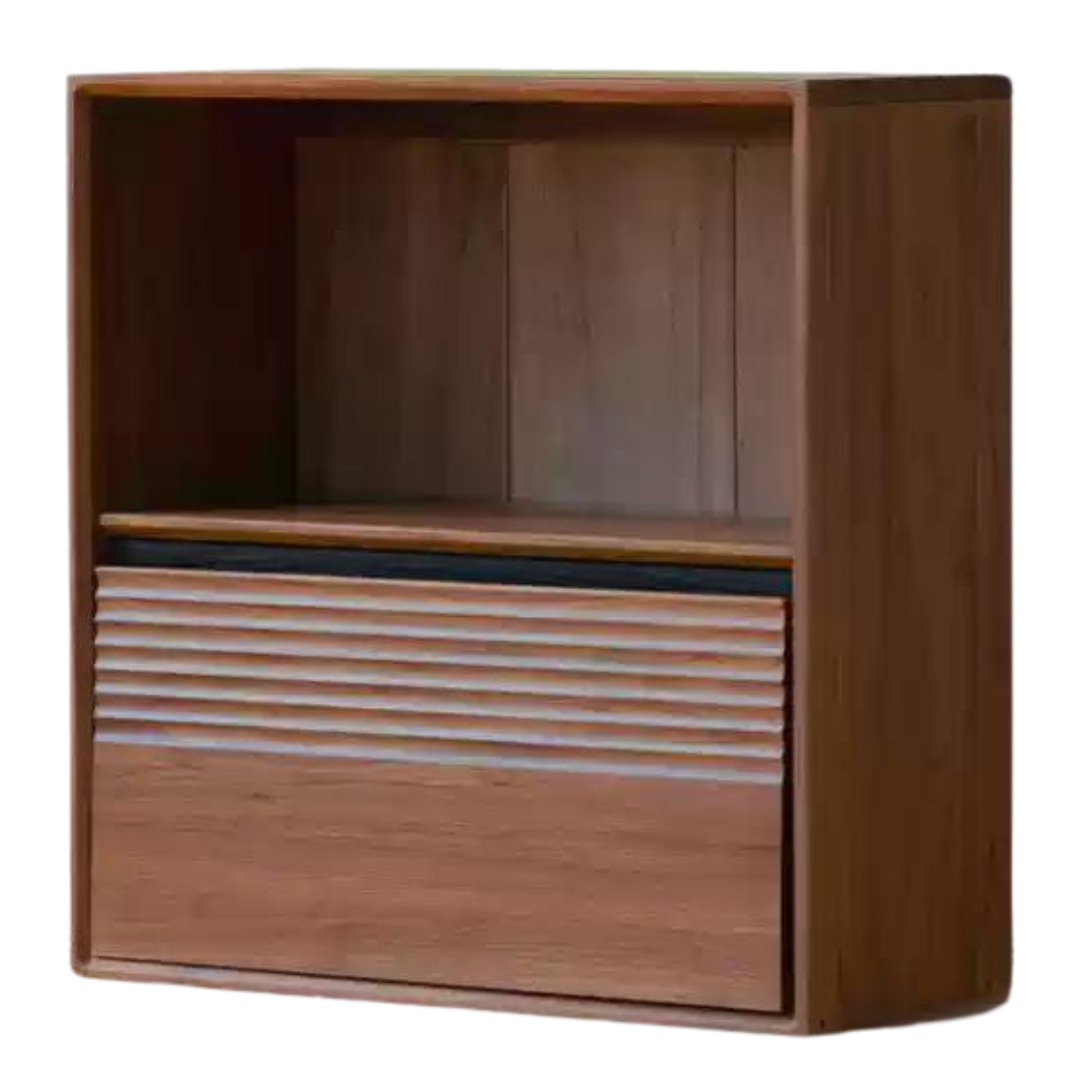 Premium Solid Oak & Black Walnut Modular Bookcase - Modern Luxury Wooden Bookshelf for Home Office, Living Room, and Library Organization