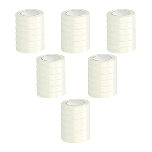 PSBM Heavy Duty Filament Tape 1 Inch x 60 Yards - 1152 Pack Industrial Strength Fiberglass Strapping Tape for Packaging, Shipping, Palletizing & Bundling - Perfect for Warehouse, Logistics & Moving Supplies